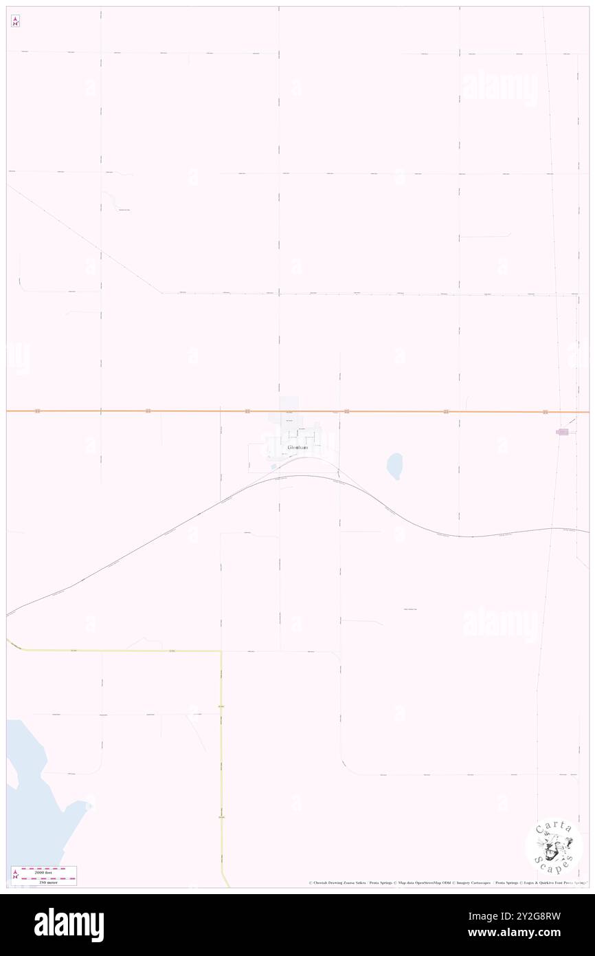 Glenham, contea di Walworth, Stati Uniti, Dakota del Sud, N 45 31' 57'', S 100 16' 17'', MAP, Cartascapes Map pubblicata nel 2024. Esplora Cartascapes, una mappa che rivela i diversi paesaggi, culture ed ecosistemi della Terra. Viaggia attraverso il tempo e lo spazio, scoprendo l'interconnessione del passato, del presente e del futuro del nostro pianeta. Foto Stock