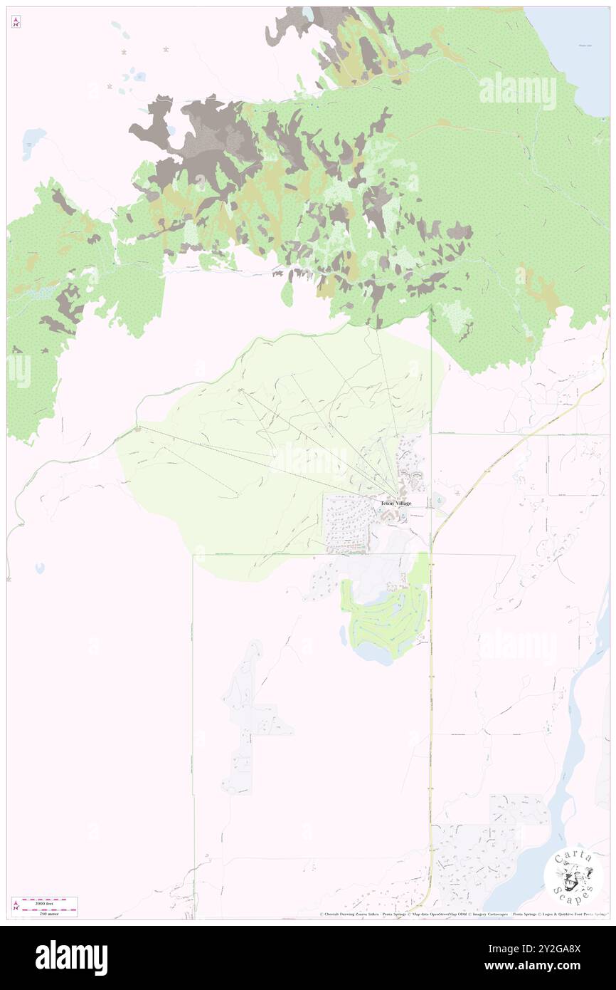 Teton Village, Teton County, Stati Uniti, Wyoming, N 43 35' 16'', S 110 49' 40'', MAP, Cartascapes Map pubblicata nel 2024. Esplora Cartascapes, una mappa che rivela i diversi paesaggi, culture ed ecosistemi della Terra. Viaggia attraverso il tempo e lo spazio, scoprendo l'interconnessione del passato, del presente e del futuro del nostro pianeta. Foto Stock