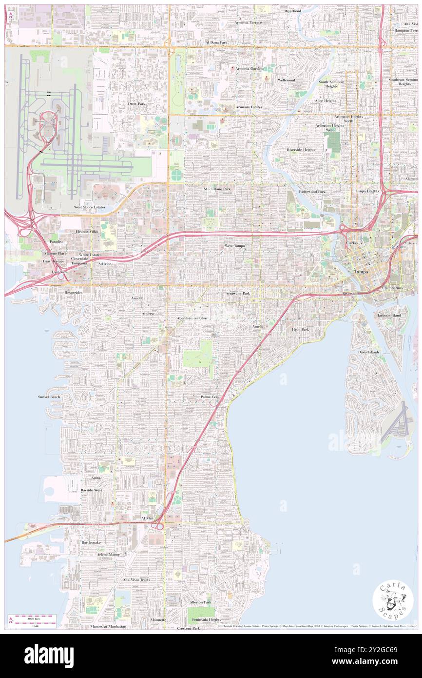 Caruthers, Hillsborough County, Stati Uniti, Florida, N 27 56' 16'', S 82 29' 42'', MAP, Cartascapes Map pubblicata nel 2024. Esplora Cartascapes, una mappa che rivela i diversi paesaggi, culture ed ecosistemi della Terra. Viaggia attraverso il tempo e lo spazio, scoprendo l'interconnessione del passato, del presente e del futuro del nostro pianeta. Foto Stock