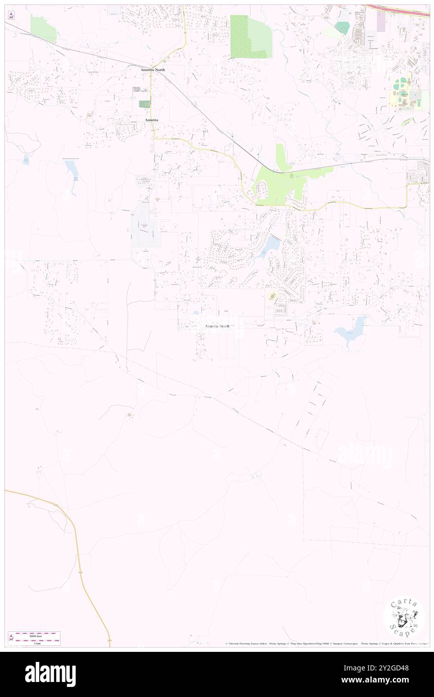 Annetta South, Parker County, Stati Uniti, Stati Uniti, Texas, N 32 40' 5'', S 97 39' 38''', MAP, Cartascapes Map pubblicata nel 2024. Esplora Cartascapes, una mappa che rivela i diversi paesaggi, culture ed ecosistemi della Terra. Viaggia attraverso il tempo e lo spazio, scoprendo l'interconnessione del passato, del presente e del futuro del nostro pianeta. Foto Stock