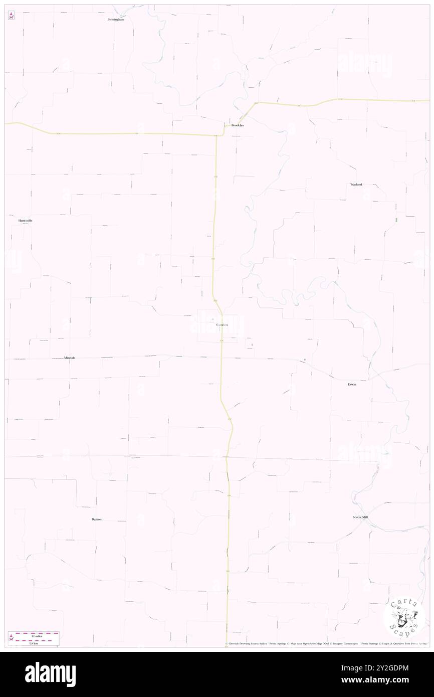 Camden, Jersey County, Stati Uniti, Illinois, N 38 58' 25'', S 90 27' 48'', MAP, Cartascapes Map pubblicata nel 2024. Esplora Cartascapes, una mappa che rivela i diversi paesaggi, culture ed ecosistemi della Terra. Viaggia attraverso il tempo e lo spazio, scoprendo l'interconnessione del passato, del presente e del futuro del nostro pianeta. Foto Stock