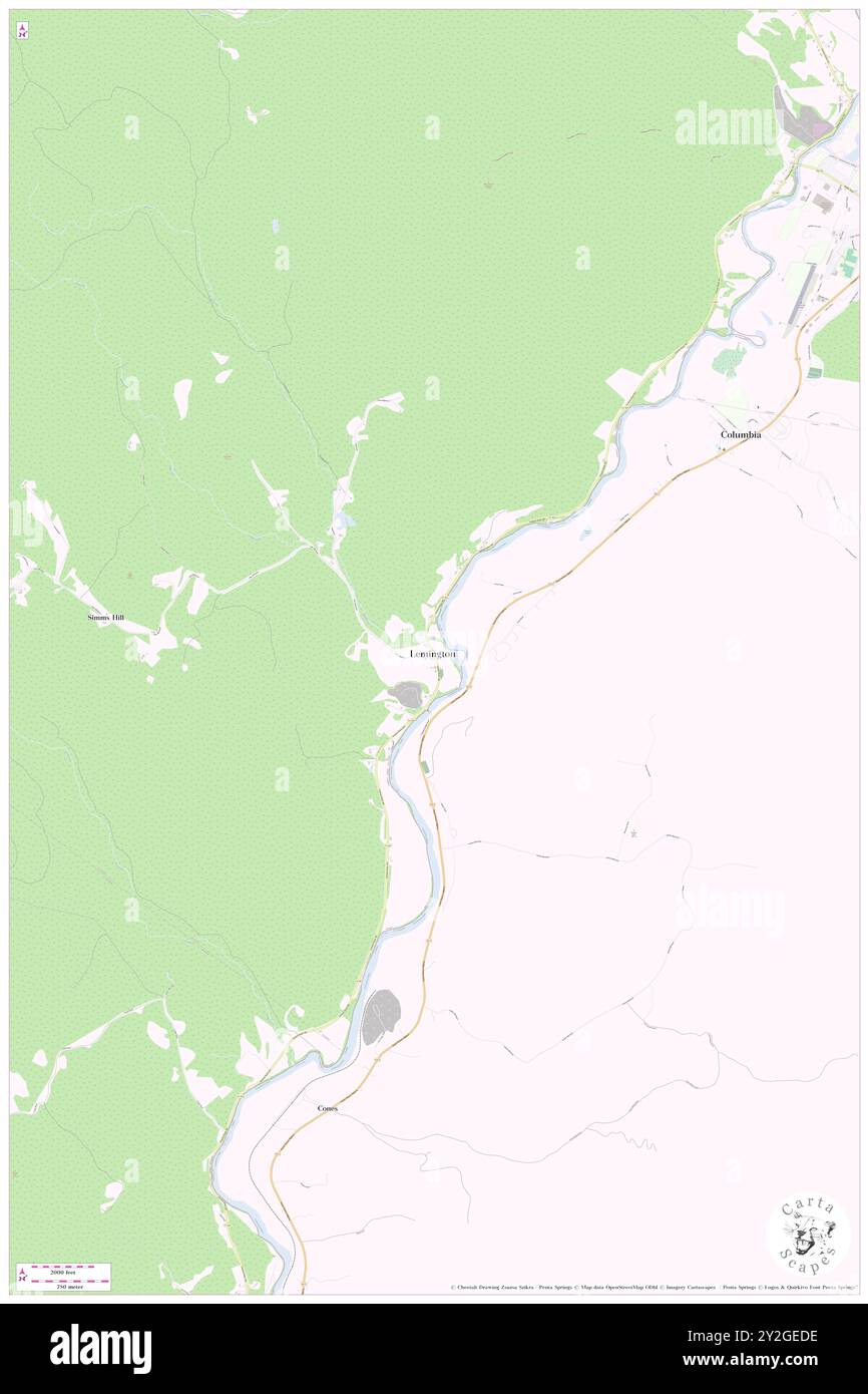 Lennington, Essex County, Stati Uniti, Vermont, N 44 51' 29'', S 71 33' 3'', MAP, Cartascapes Map pubblicata nel 2024. Esplora Cartascapes, una mappa che rivela i diversi paesaggi, culture ed ecosistemi della Terra. Viaggia attraverso il tempo e lo spazio, scoprendo l'interconnessione del passato, del presente e del futuro del nostro pianeta. Foto Stock