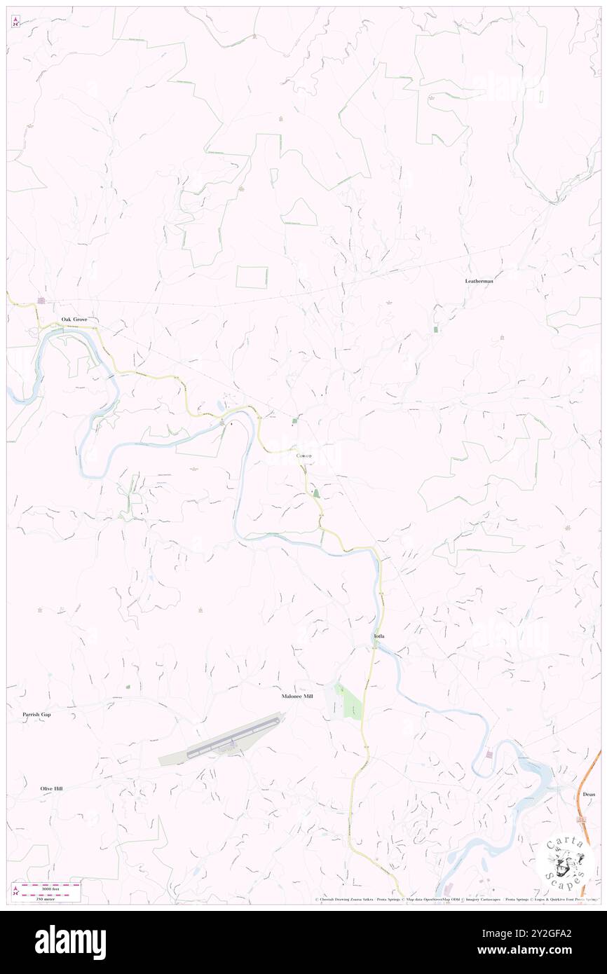 Cowee, contea di Macon, Stati Uniti, Stati Uniti, Carolina del Nord, N 35 15' 40'', S 83 24' 28'', MAP, Cartascapes Map pubblicata nel 2024. Esplora Cartascapes, una mappa che rivela i diversi paesaggi, culture ed ecosistemi della Terra. Viaggia attraverso il tempo e lo spazio, scoprendo l'interconnessione del passato, del presente e del futuro del nostro pianeta. Foto Stock