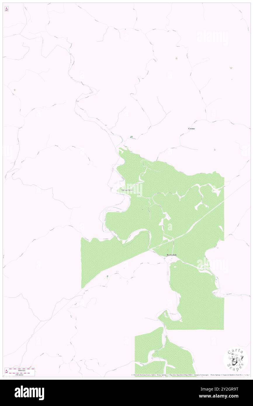 Richardson, contea di Calhoun, Stati Uniti, Virginia Occidentale, N 38 51' 55'', S 81 14' 11'', MAP, Cartascapes Map pubblicata nel 2024. Esplora Cartascapes, una mappa che rivela i diversi paesaggi, culture ed ecosistemi della Terra. Viaggia attraverso il tempo e lo spazio, scoprendo l'interconnessione del passato, del presente e del futuro del nostro pianeta. Foto Stock