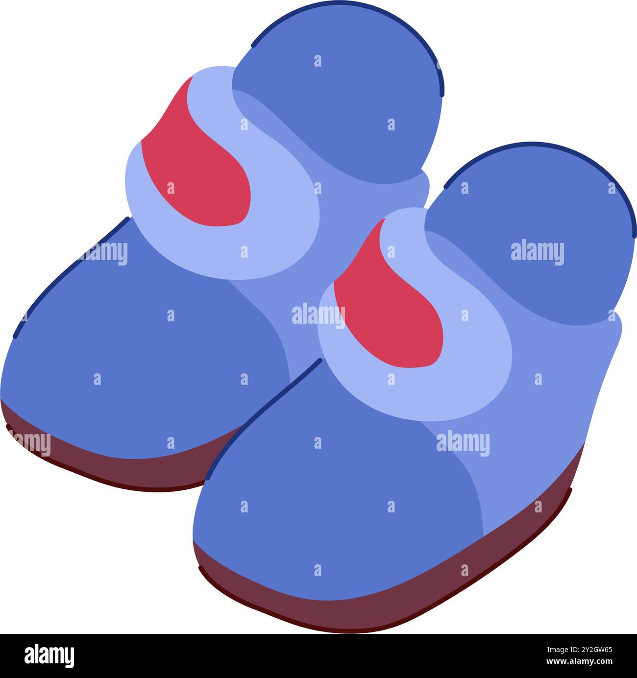 illustrazione vettoriale dei cartoni animati degli stivaletti per neonati Illustrazione Vettoriale