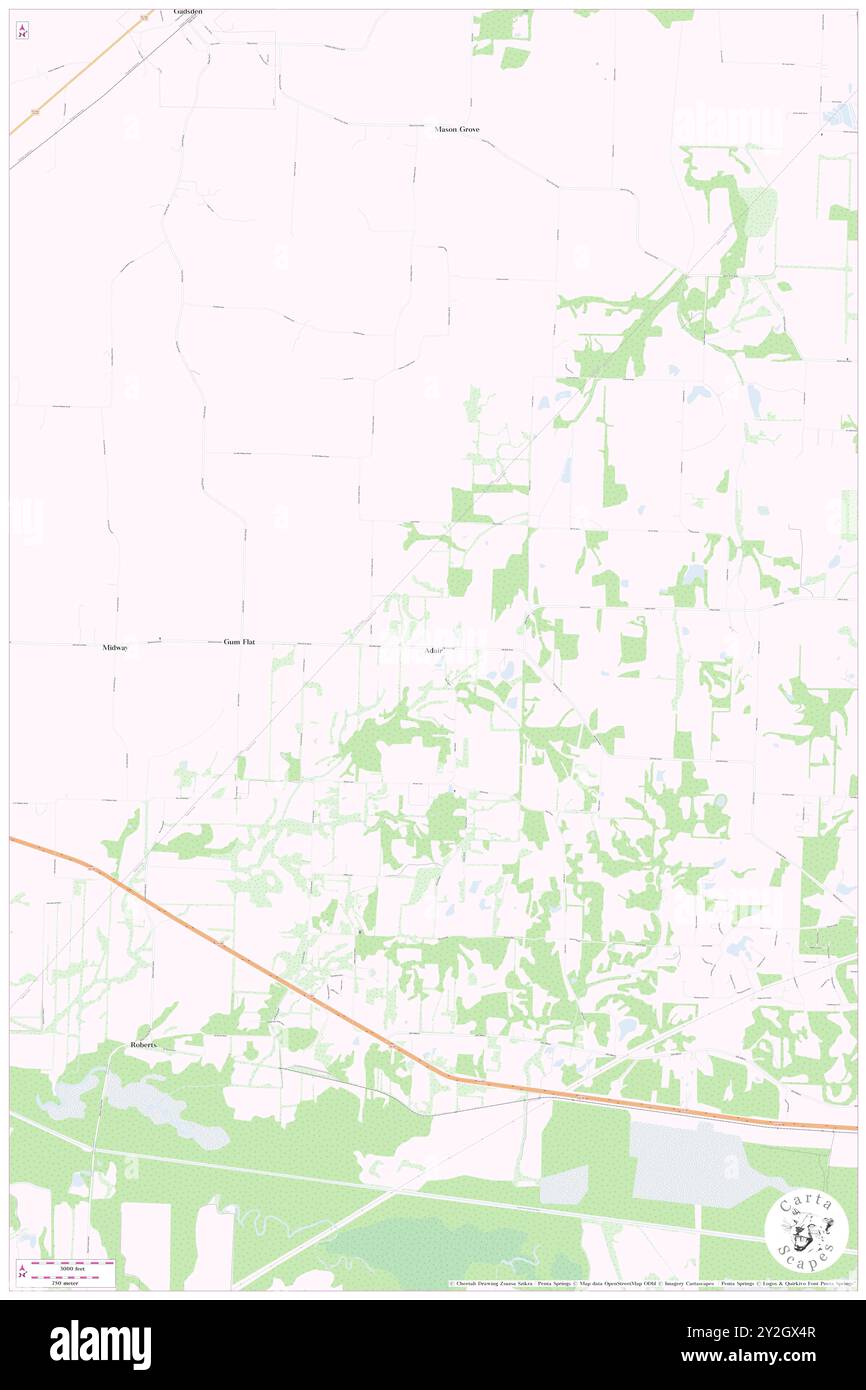 Adair, Madison County, Stati Uniti, Tennessee, N 35 42' 51'', S 88 57' 39'', MAP, Cartascapes Map pubblicata nel 2024. Esplora Cartascapes, una mappa che rivela i diversi paesaggi, culture ed ecosistemi della Terra. Viaggia attraverso il tempo e lo spazio, scoprendo l'interconnessione del passato, del presente e del futuro del nostro pianeta. Foto Stock