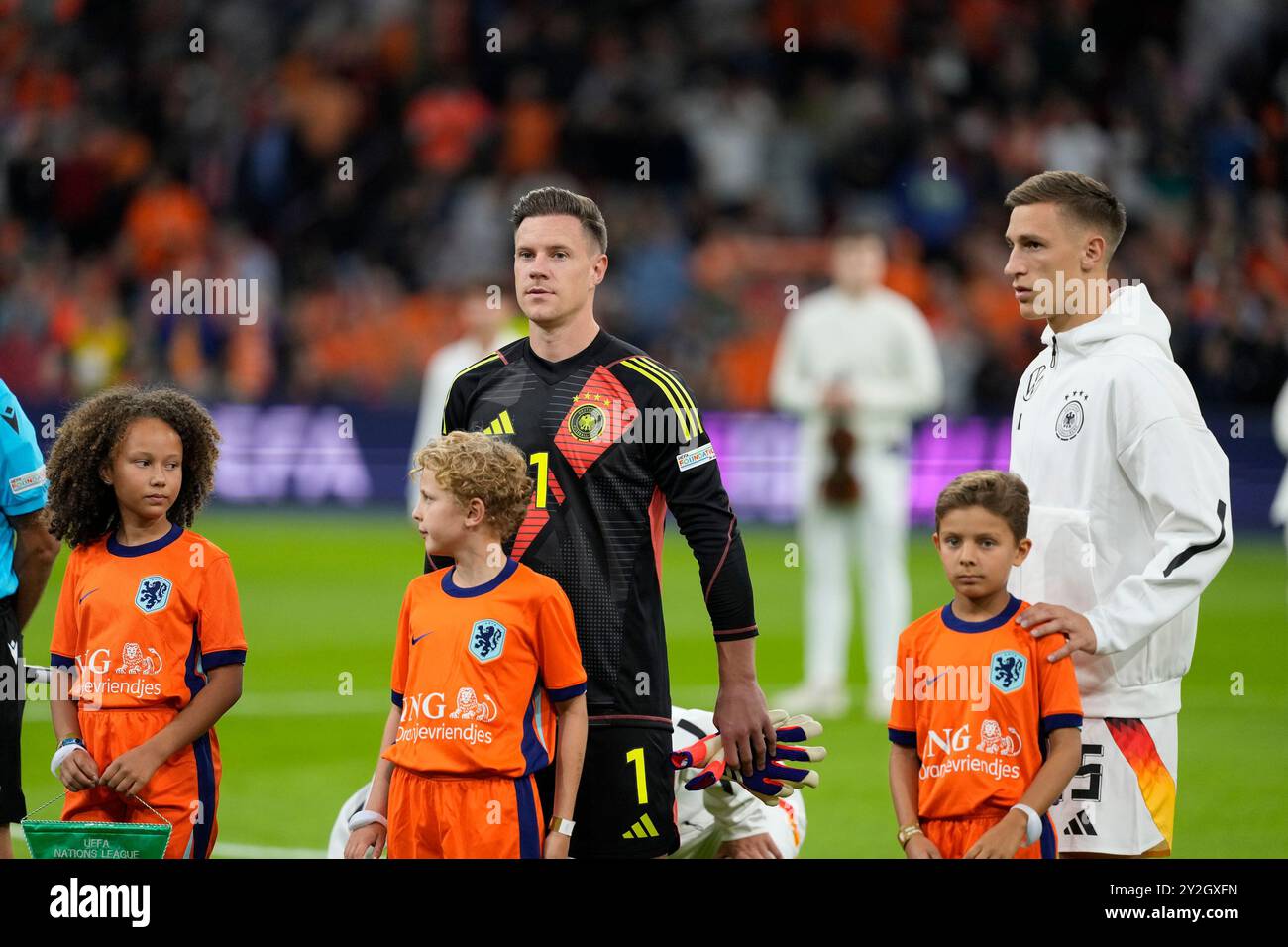 Amsterdam, Paesi Bassi. 10 settembre 2024. AMSTERDAM, 10-09-2024, JohanCruyff Arena, partita della Nations League tra Paesi Bassi e Germania. Portiere tedesco Marc-Andre ter Stegen credito: Pro Shots/Alamy Live News Foto Stock