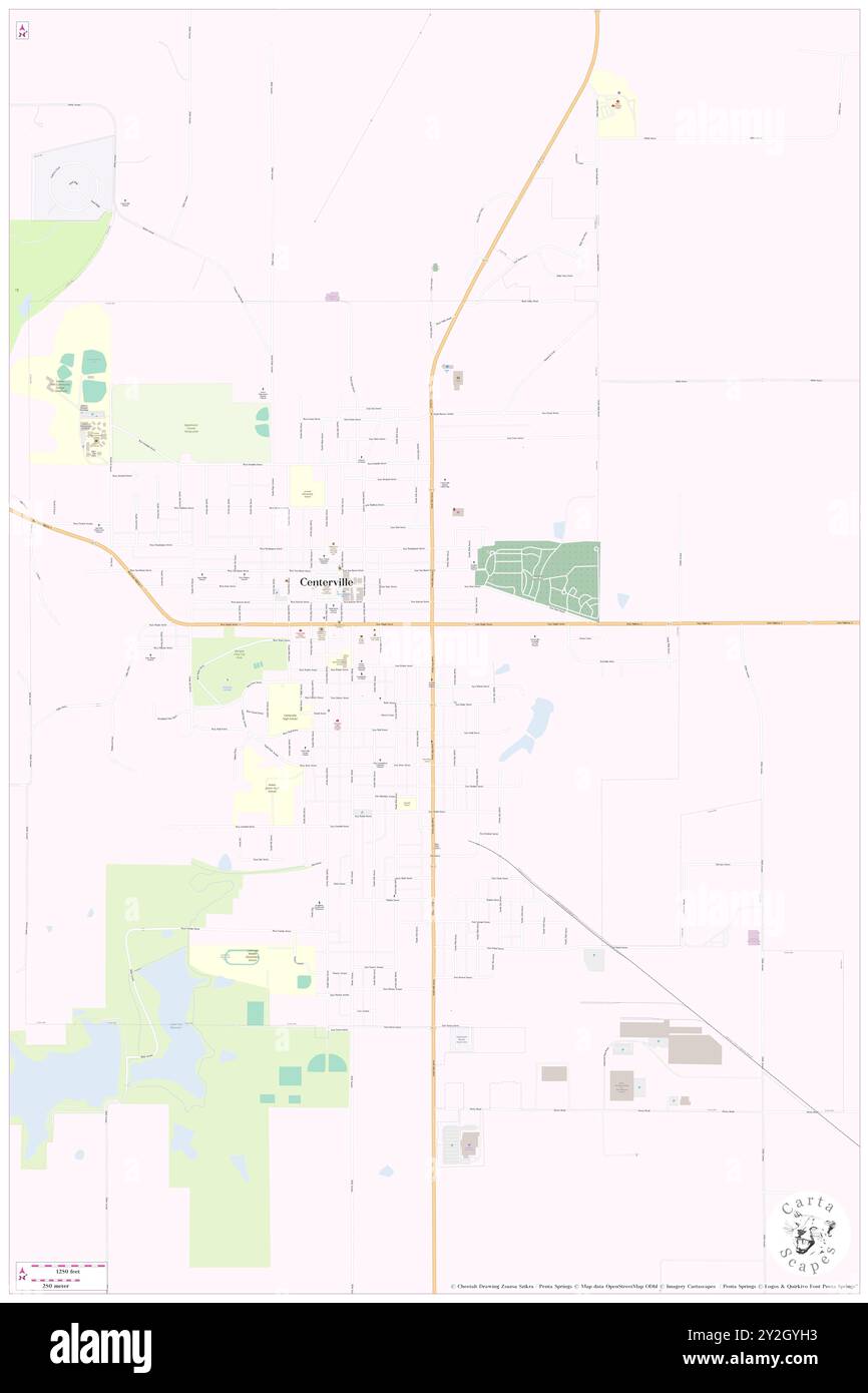 Centerville, Appanoose County, Stati Uniti, Iowa, N 40 44' 3'', S 92 52' 26''', MAP, Cartascapes Map pubblicata nel 2024. Esplora Cartascapes, una mappa che rivela i diversi paesaggi, culture ed ecosistemi della Terra. Viaggia attraverso il tempo e lo spazio, scoprendo l'interconnessione del passato, del presente e del futuro del nostro pianeta. Foto Stock