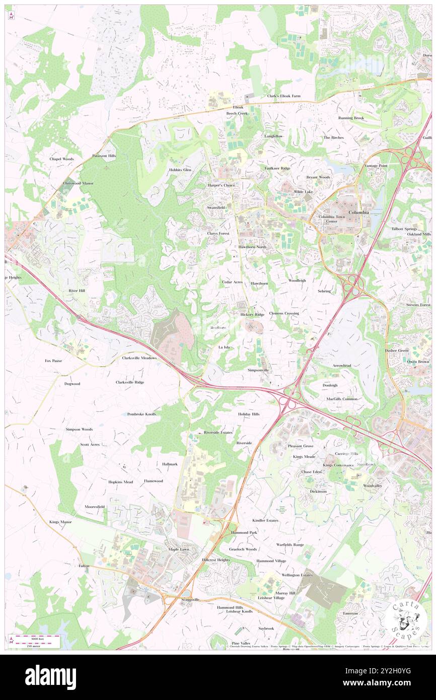 Braeburn, contea di Howard, Stati Uniti, Maryland, N 39 11' 40'', S 76 53' 28'', MAP, Cartascapes Map pubblicata nel 2024. Esplora Cartascapes, una mappa che rivela i diversi paesaggi, culture ed ecosistemi della Terra. Viaggia attraverso il tempo e lo spazio, scoprendo l'interconnessione del passato, del presente e del futuro del nostro pianeta. Foto Stock