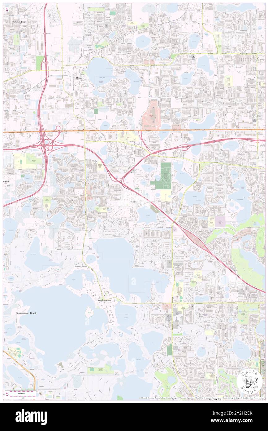 Gotha, Orange County, Stati Uniti, Stati Uniti, Florida, N 28 31' 40'', S 81 31' 23'', mappa, Cartascapes Map pubblicata nel 2024. Esplora Cartascapes, una mappa che rivela i diversi paesaggi, culture ed ecosistemi della Terra. Viaggia attraverso il tempo e lo spazio, scoprendo l'interconnessione del passato, del presente e del futuro del nostro pianeta. Foto Stock