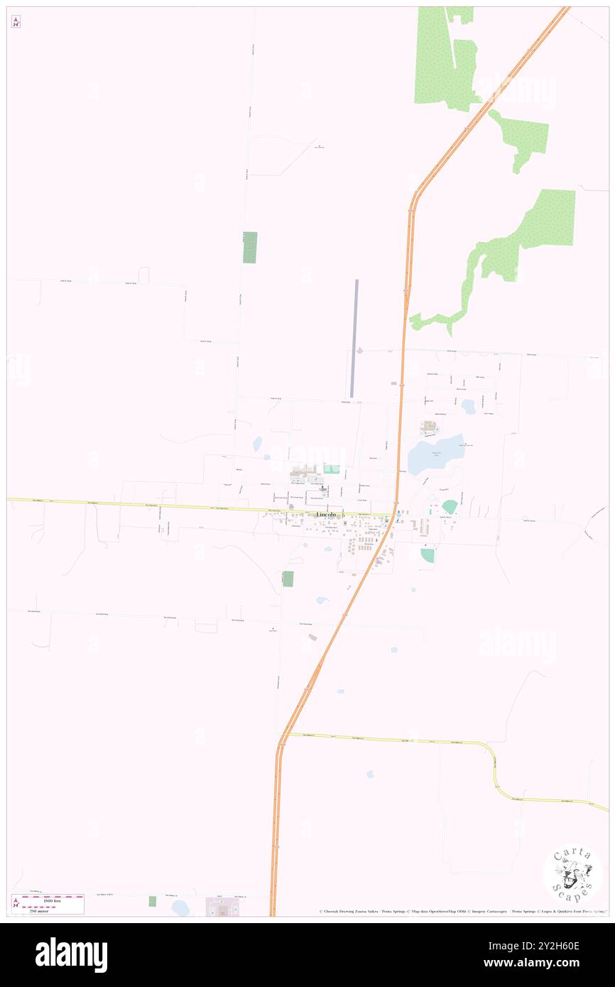 Lincoln, contea di Benton, Stati Uniti, Stati Uniti, Missouri, N 38 23' 27'', S 93 20' 4'', MAP, Cartascapes Map pubblicata nel 2024. Esplora Cartascapes, una mappa che rivela i diversi paesaggi, culture ed ecosistemi della Terra. Viaggia attraverso il tempo e lo spazio, scoprendo l'interconnessione del passato, del presente e del futuro del nostro pianeta. Foto Stock