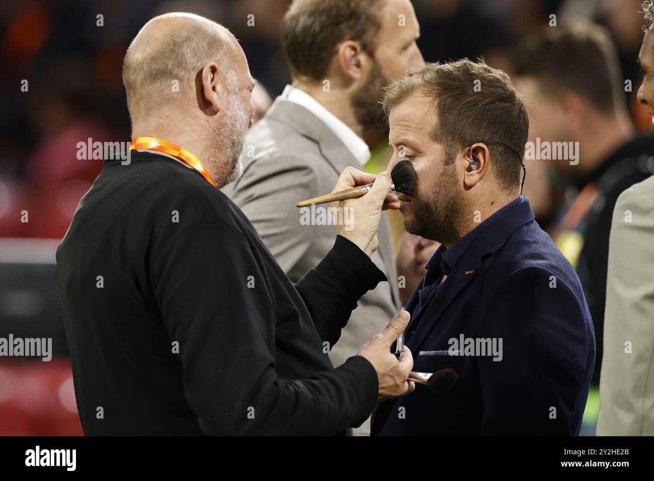 AMSTERDAM - Visage per Rafael van der Vaart durante la partita di UEFA Nations League tra Paesi Bassi e Germania alla Johan Cruyff Arena il 10 settembre 2024 ad Amsterdam, Paesi Bassi. ANP MAURICE VAN STEEN Foto Stock