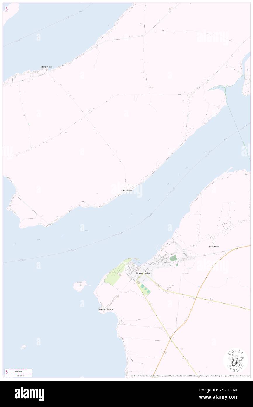 Pillar Point, Jefferson County, Stati Uniti, Stati Uniti, New York, N 43 58' 13'', S 76 7' 32''', MAP, Cartascapes Map pubblicata nel 2024. Esplora Cartascapes, una mappa che rivela i diversi paesaggi, culture ed ecosistemi della Terra. Viaggia attraverso il tempo e lo spazio, scoprendo l'interconnessione del passato, del presente e del futuro del nostro pianeta. Foto Stock