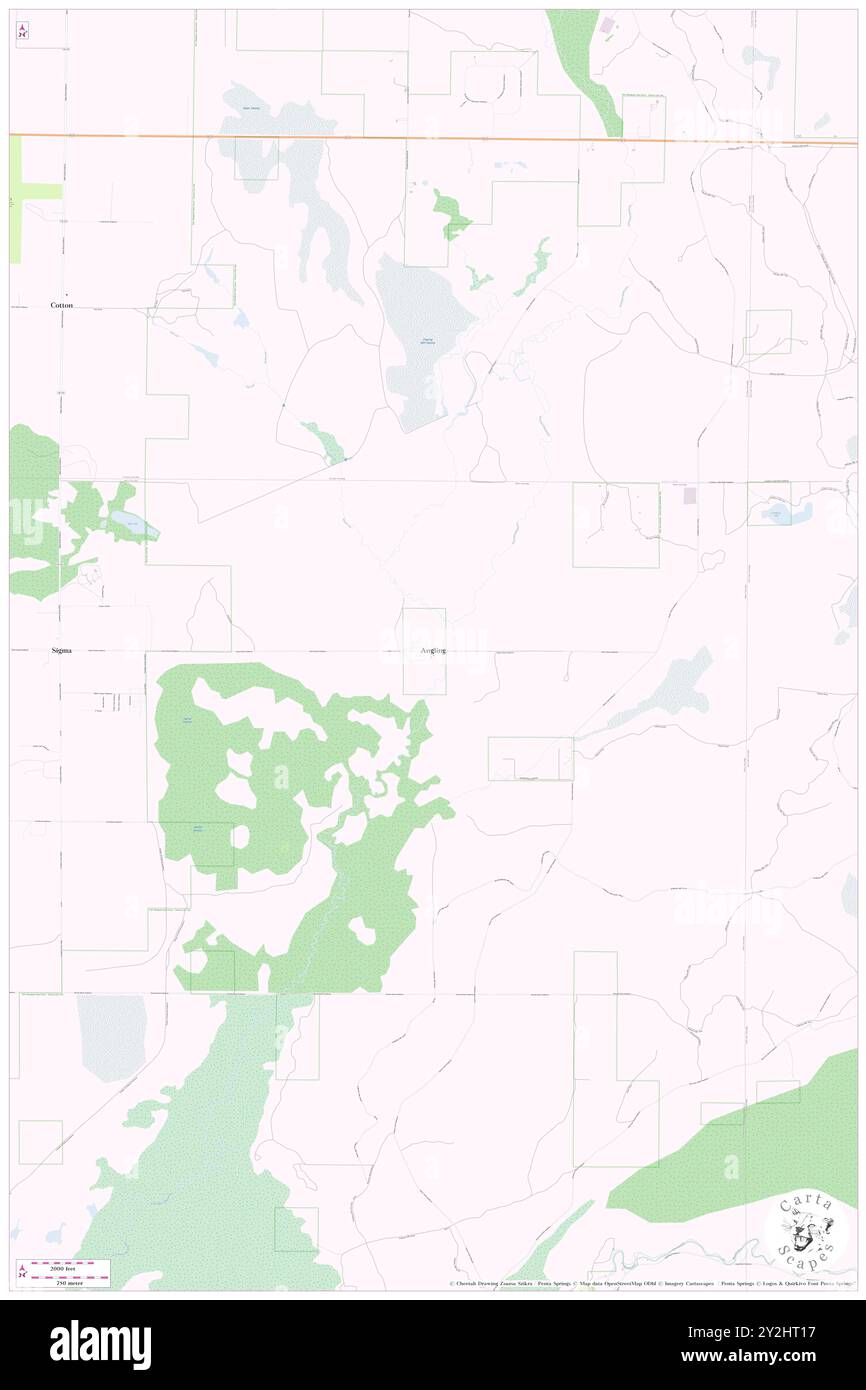 Angling, Kalkaska County, Stati Uniti, Michigan, N 44 40' 12'', S 85 0' 33'', MAP, Cartascapes Map pubblicata nel 2024. Esplora Cartascapes, una mappa che rivela i diversi paesaggi, culture ed ecosistemi della Terra. Viaggia attraverso il tempo e lo spazio, scoprendo l'interconnessione del passato, del presente e del futuro del nostro pianeta. Foto Stock