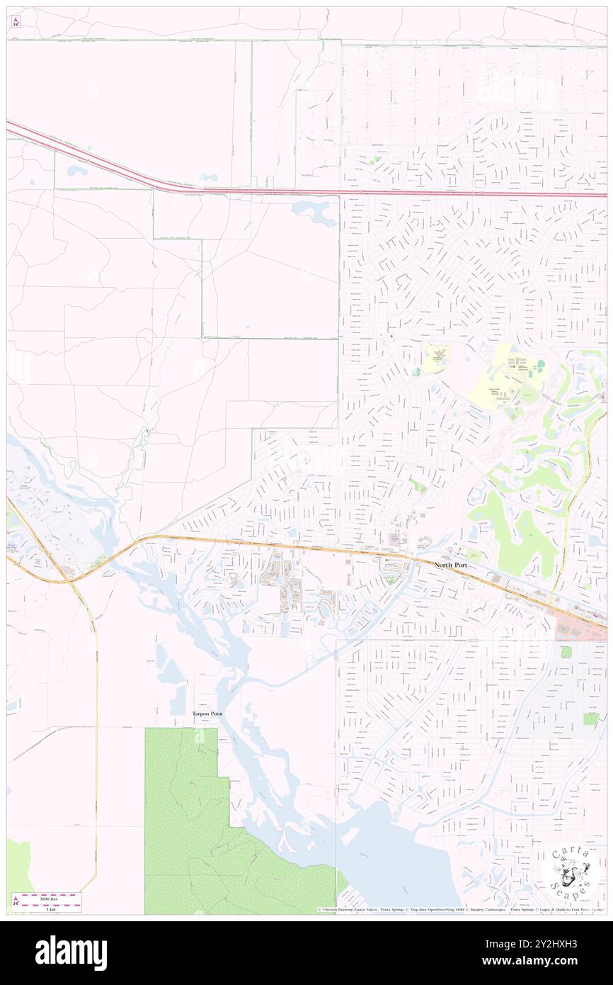 Warm Mineral Springs, Sarasota County, Stati Uniti, Florida, N 27 3' 35'', S 82 15' 36'', MAP, Cartascapes Map pubblicata nel 2024. Esplora Cartascapes, una mappa che rivela i diversi paesaggi, culture ed ecosistemi della Terra. Viaggia attraverso il tempo e lo spazio, scoprendo l'interconnessione del passato, del presente e del futuro del nostro pianeta. Foto Stock