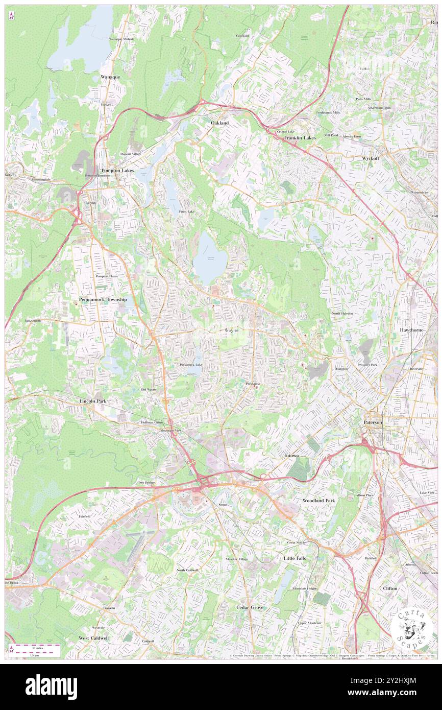 Wayne, Contea di Delaware, Stati Uniti, Stati Uniti, Pennsylvania, N 40 2' 38'', S 75 23' 15'', MAP, Cartascapes Map pubblicata nel 2024. Esplora Cartascapes, una mappa che rivela i diversi paesaggi, culture ed ecosistemi della Terra. Viaggia attraverso il tempo e lo spazio, scoprendo l'interconnessione del passato, del presente e del futuro del nostro pianeta. Foto Stock