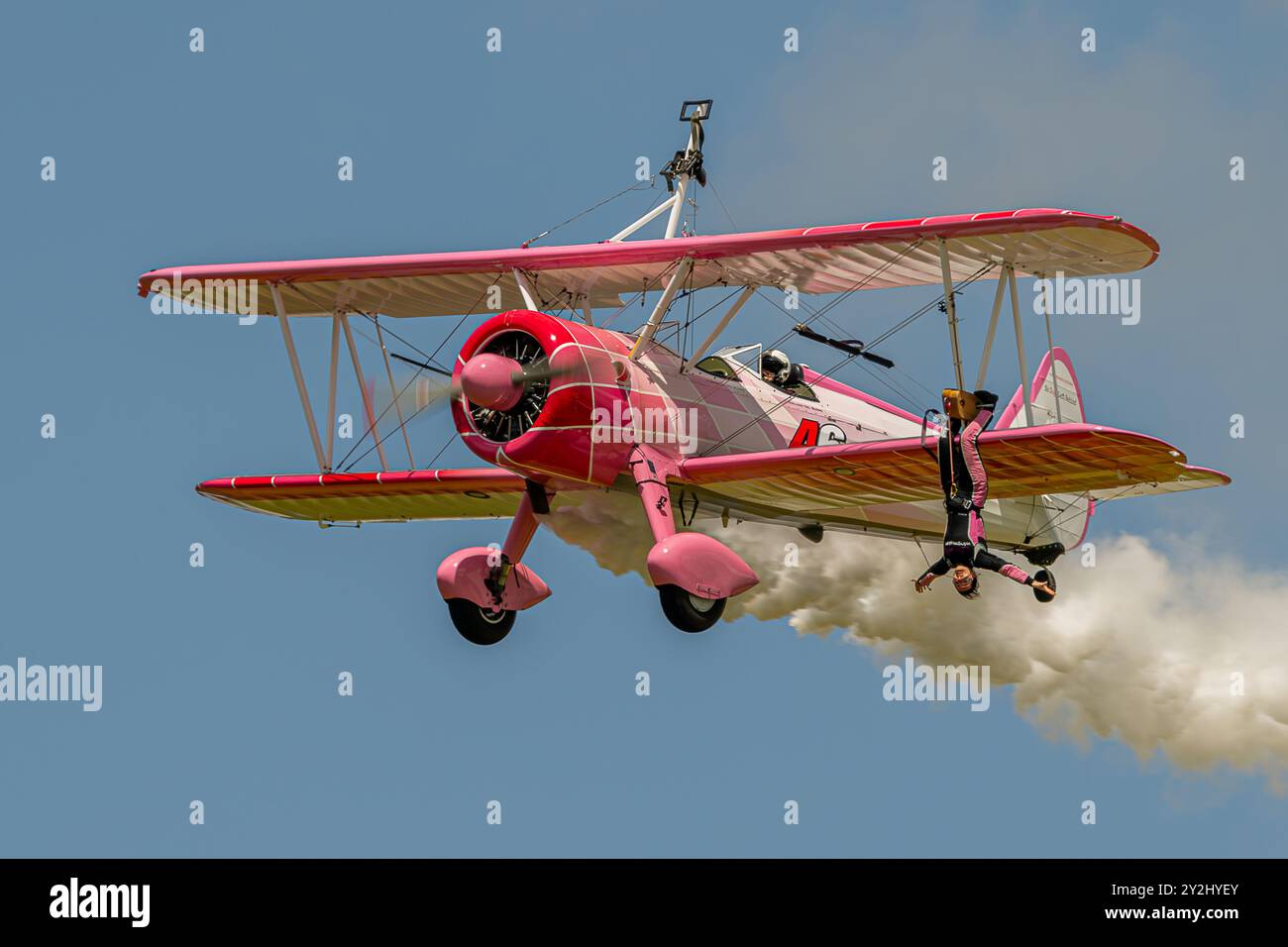 Boeing Stearman biplano Foto Stock