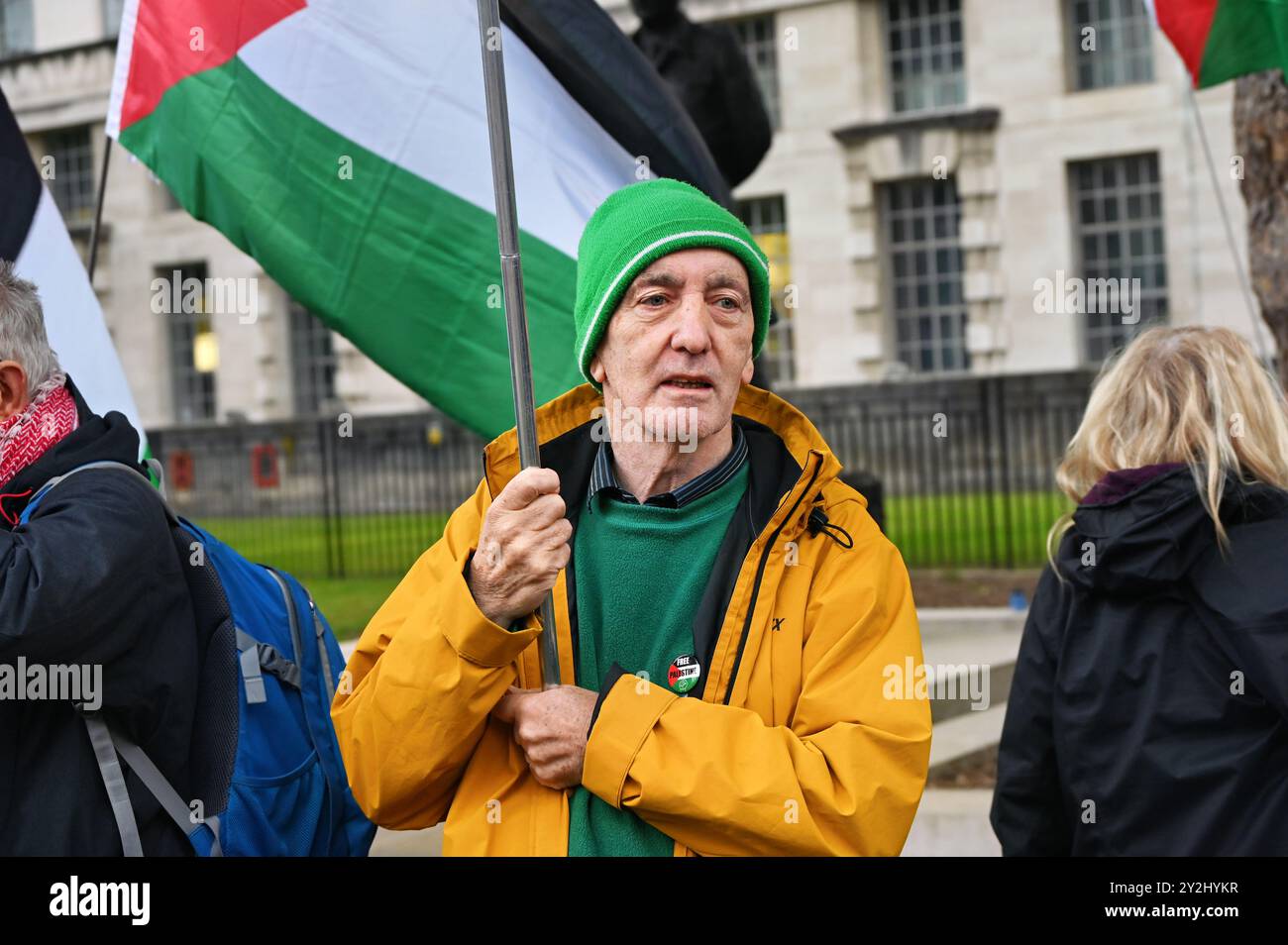 LONDRA, REGNO UNITO. 10 settembre 2024. Protesta contro i criminali di guerra per il fatto che Antony Blinken non dà il benvenuto a ❌️ durante la visita di Antony Blinken nel Regno Unito, il primo ministro Keir Starmer a Downing Street. Nel 2023, gli Stati Uniti hanno inviato oltre 20BN USD di armi!. Il genocidio di Gaza è stato illuminato e alimentato dagli Stati Uniti a Londra, nel Regno Unito. ( Credito: Vedi li/Picture Capital/Alamy Live News Foto Stock