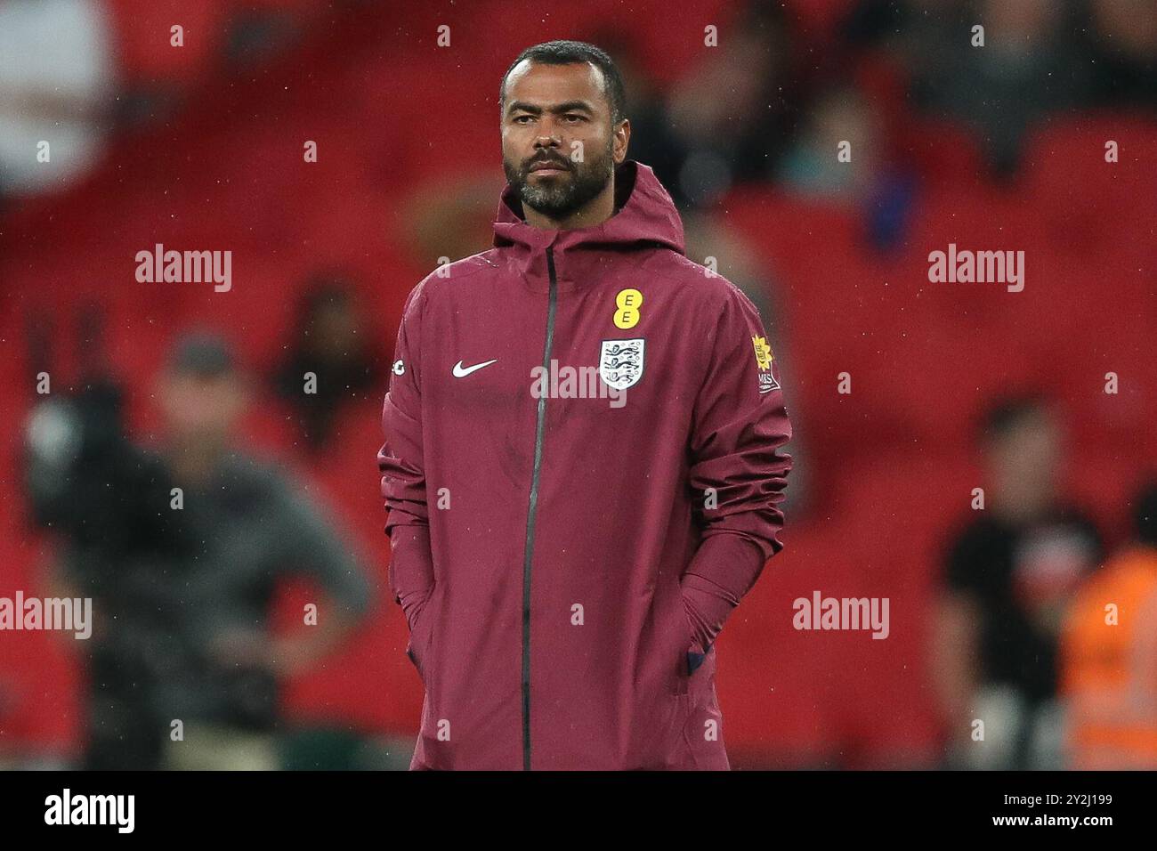 Londra, Regno Unito. 10 settembre 2024. England Assistant manager Ashley Cole durante la partita Inghilterra - Finlandia Nations League Round 1 al Wembley Stadium, Londra, Inghilterra, Regno Unito il 10 settembre 2024 Credit: Every Second Media/Alamy Live News Foto Stock