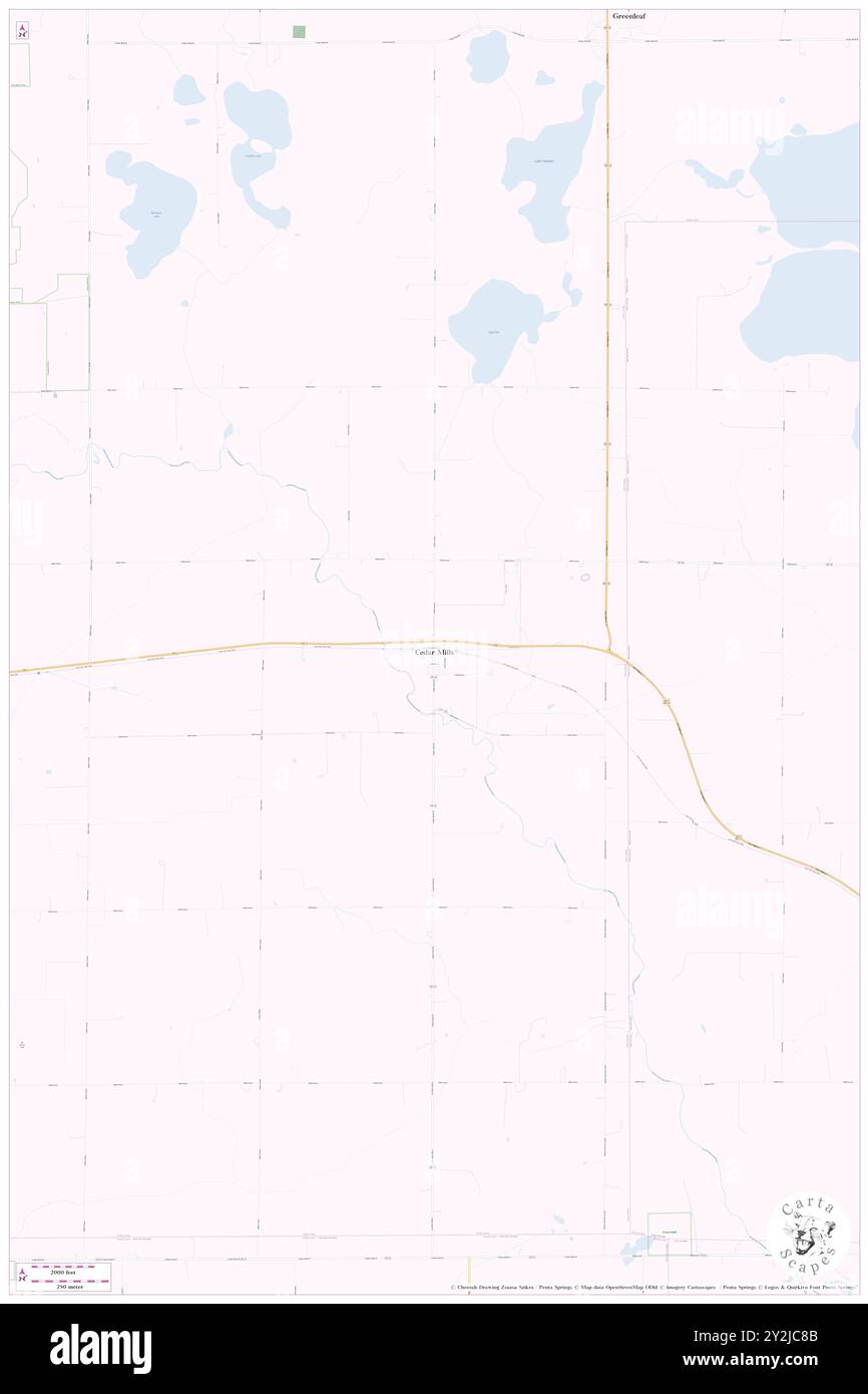 Cedar Mills, Meeker County, Stati Uniti, Minnesota, N 44 56' 34'', S 94 31' 20'', MAP, Cartascapes Map pubblicata nel 2024. Esplora Cartascapes, una mappa che rivela i diversi paesaggi, culture ed ecosistemi della Terra. Viaggia attraverso il tempo e lo spazio, scoprendo l'interconnessione del passato, del presente e del futuro del nostro pianeta. Foto Stock