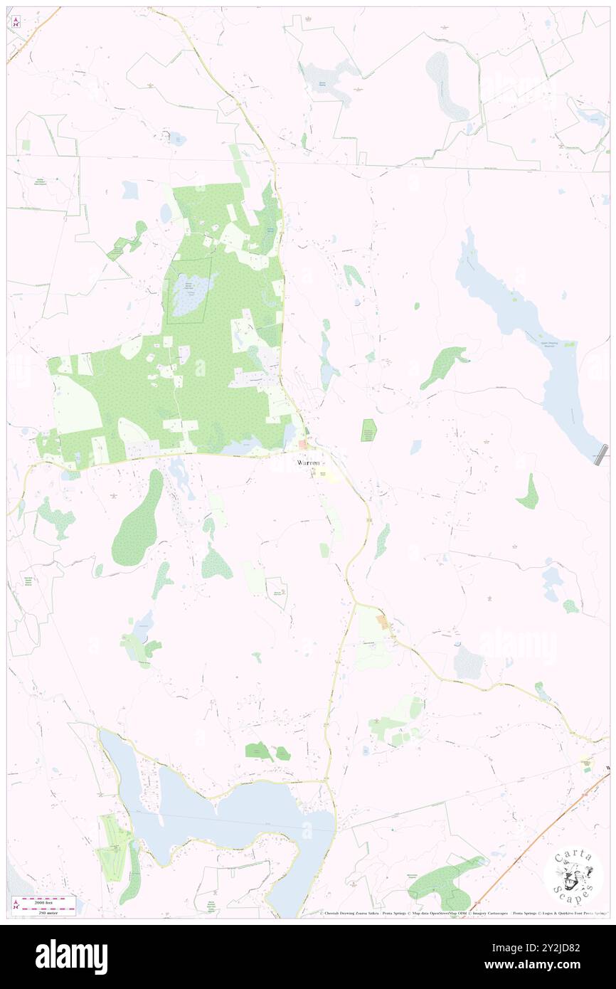 Warren, Litchfield County, Stati Uniti, Connecticut, N 41 44' 34'', S 73 20' 55'', MAP, Cartascapes Map pubblicata nel 2024. Esplora Cartascapes, una mappa che rivela i diversi paesaggi, culture ed ecosistemi della Terra. Viaggia attraverso il tempo e lo spazio, scoprendo l'interconnessione del passato, del presente e del futuro del nostro pianeta. Foto Stock