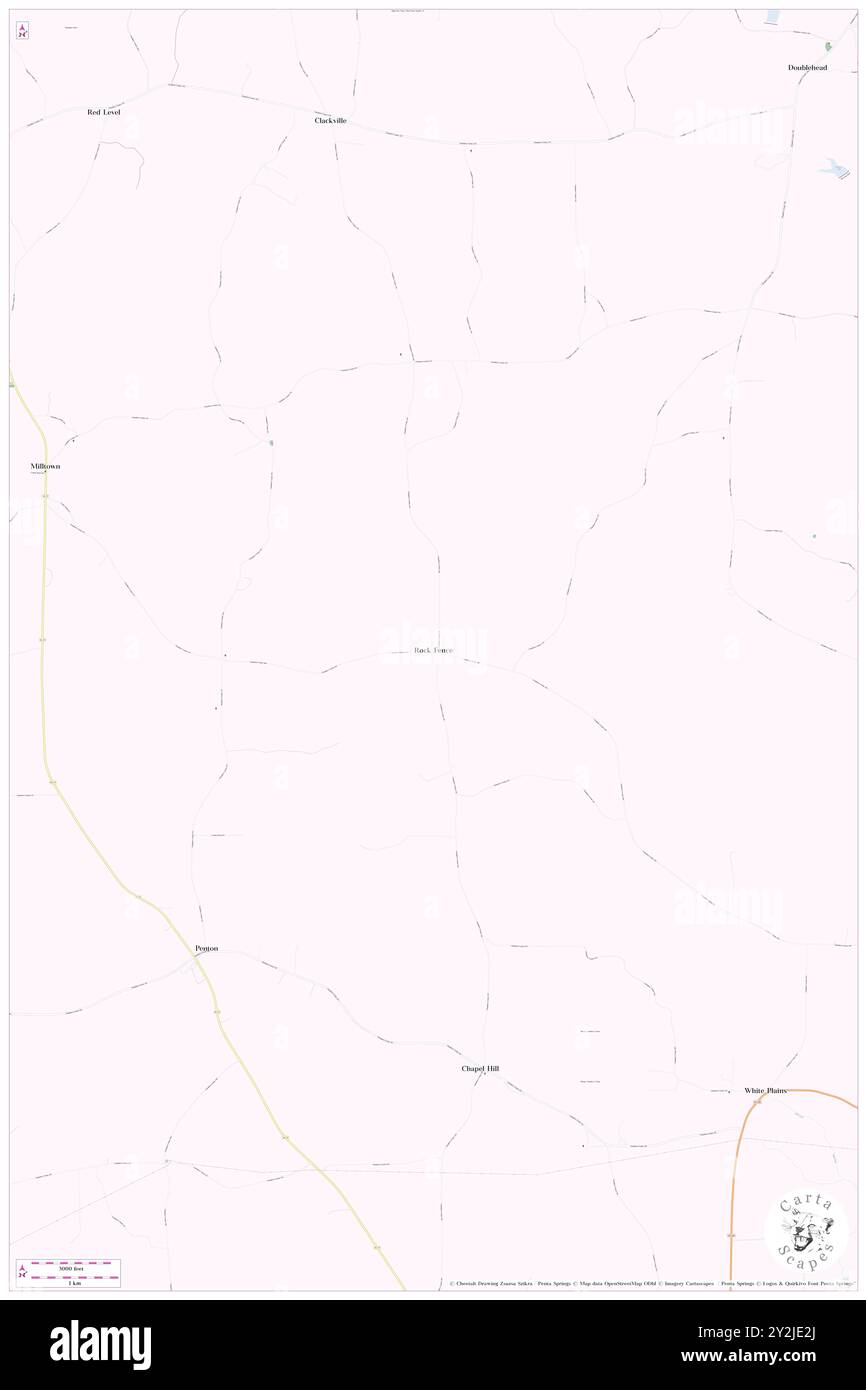 Rock Fence, Chambers County, Stati Uniti, Alabama, N 33 2' 10'', S 85 26' 18'', MAP, Cartascapes Map pubblicata nel 2024. Esplora Cartascapes, una mappa che rivela i diversi paesaggi, culture ed ecosistemi della Terra. Viaggia attraverso il tempo e lo spazio, scoprendo l'interconnessione del passato, del presente e del futuro del nostro pianeta. Foto Stock