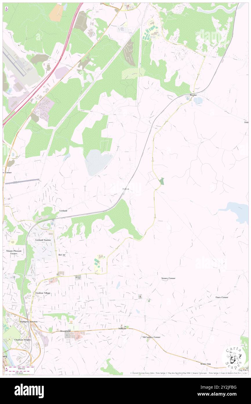 Daffan, Stafford County, Stati Uniti, Virginia, N 38 21' 24''', S 77 24' 28'', mappa, Cartascapes Map pubblicata nel 2024. Esplora Cartascapes, una mappa che rivela i diversi paesaggi, culture ed ecosistemi della Terra. Viaggia attraverso il tempo e lo spazio, scoprendo l'interconnessione del passato, del presente e del futuro del nostro pianeta. Foto Stock