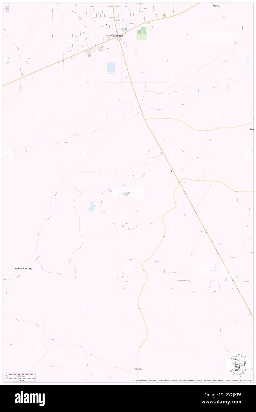 Gill, Leake County, Stati Uniti, Stati Uniti, Mississippi, N 32 40' 46'', S 89 31' 54'', MAP, Cartascapes Map pubblicata nel 2024. Esplora Cartascapes, una mappa che rivela i diversi paesaggi, culture ed ecosistemi della Terra. Viaggia attraverso il tempo e lo spazio, scoprendo l'interconnessione del passato, del presente e del futuro del nostro pianeta. Foto Stock