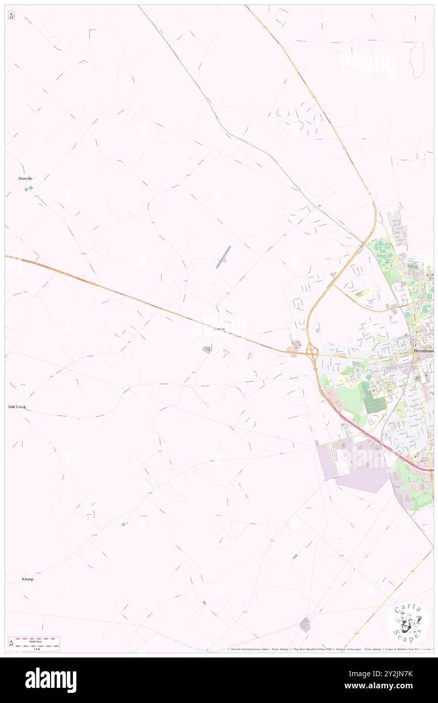 Berlino, Contea di Washington, Stati Uniti, Texas, N 30 10' 16'', S 96 26' 44'', MAP, Cartascapes Map pubblicata nel 2024. Esplora Cartascapes, una mappa che rivela i diversi paesaggi, culture ed ecosistemi della Terra. Viaggia attraverso il tempo e lo spazio, scoprendo l'interconnessione del passato, del presente e del futuro del nostro pianeta. Foto Stock