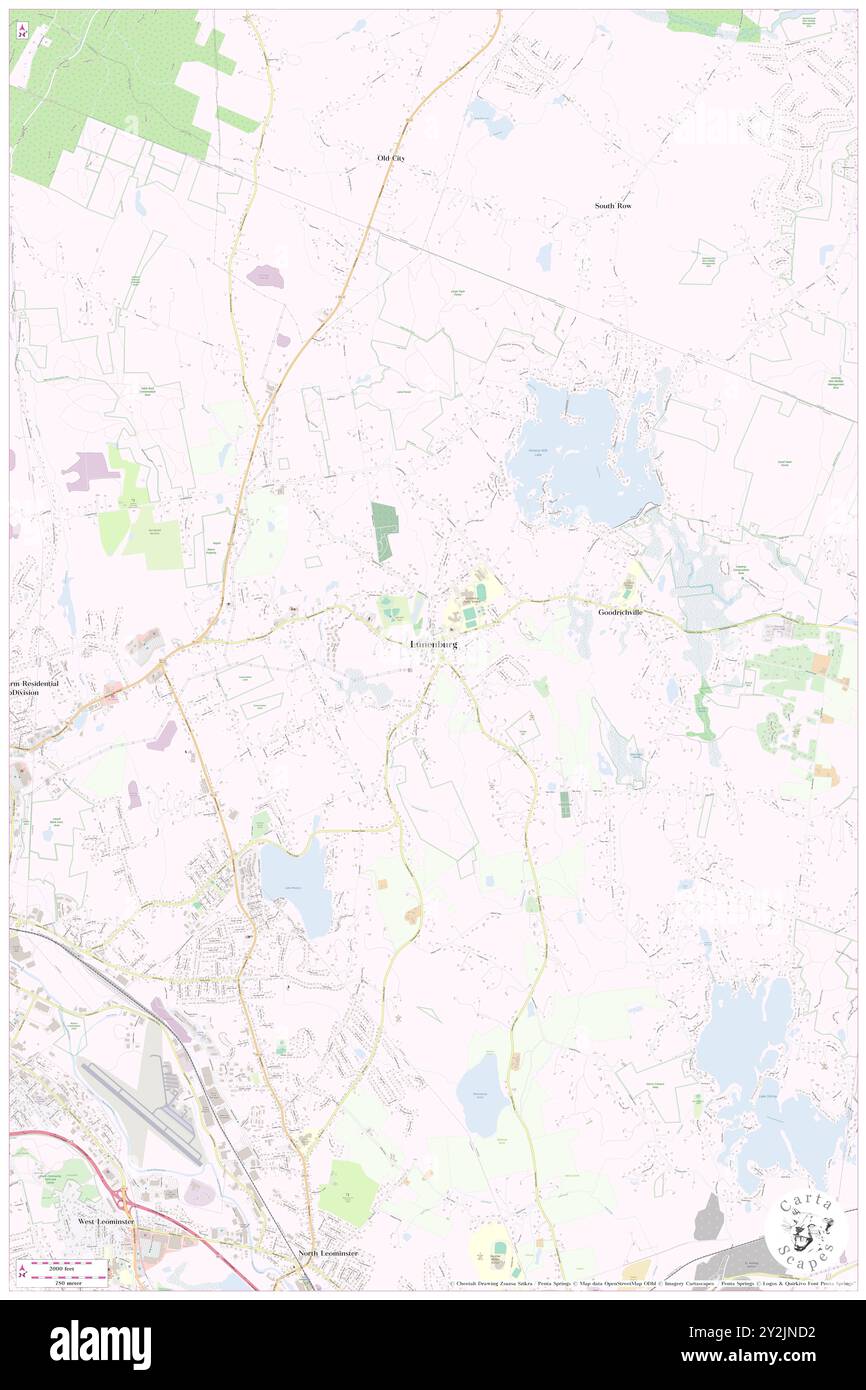 Lunenburg, Worcester County, Stati Uniti, Massachusetts, N 42 35' 40'', S 71 43' 28'', MAP, Cartascapes Map pubblicata nel 2024. Esplora Cartascapes, una mappa che rivela i diversi paesaggi, culture ed ecosistemi della Terra. Viaggia attraverso il tempo e lo spazio, scoprendo l'interconnessione del passato, del presente e del futuro del nostro pianeta. Foto Stock