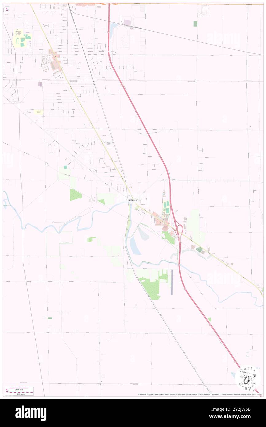 Bridgeport, Saginaw County, Stati Uniti, Michigan, N 43 21' 34'', S 83 52' 53'', MAP, Cartascapes Map pubblicata nel 2024. Esplora Cartascapes, una mappa che rivela i diversi paesaggi, culture ed ecosistemi della Terra. Viaggia attraverso il tempo e lo spazio, scoprendo l'interconnessione del passato, del presente e del futuro del nostro pianeta. Foto Stock