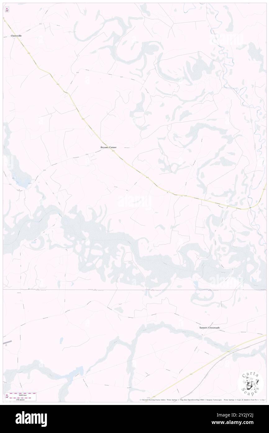 Gaskins (località storica), Greensville County, Stati Uniti, Virginia, N 36 34' 17'', S 77 24' 19'', MAP, Cartascapes Map pubblicata nel 2024. Esplora Cartascapes, una mappa che rivela i diversi paesaggi, culture ed ecosistemi della Terra. Viaggia attraverso il tempo e lo spazio, scoprendo l'interconnessione del passato, del presente e del futuro del nostro pianeta. Foto Stock