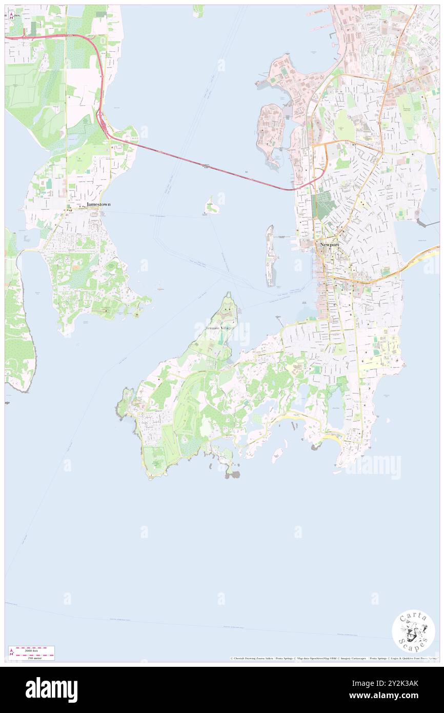 Brenton Village, contea di Newport, Stati Uniti, Rhode Island, N 41 28' 28'', S 71 20' 19'', MAP, Cartascapes Map pubblicata nel 2024. Esplora Cartascapes, una mappa che rivela i diversi paesaggi, culture ed ecosistemi della Terra. Viaggia attraverso il tempo e lo spazio, scoprendo l'interconnessione del passato, del presente e del futuro del nostro pianeta. Foto Stock