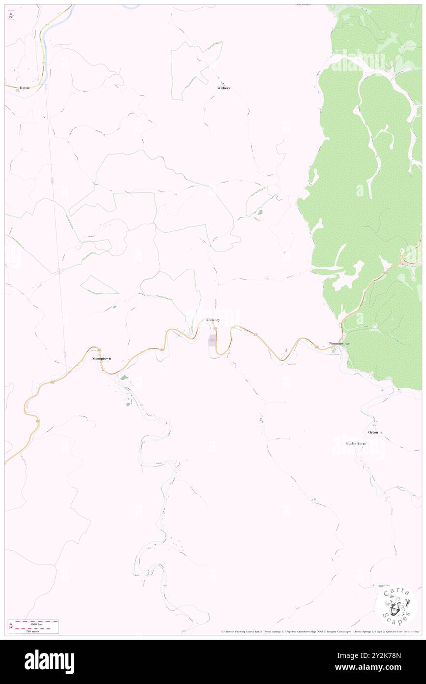 Lockney, Gilmer County, Stati Uniti, Virginia Occidentale, N 38 51' 22'', S 80 58' 1''', MAP, Cartascapes Map pubblicata nel 2024. Esplora Cartascapes, una mappa che rivela i diversi paesaggi, culture ed ecosistemi della Terra. Viaggia attraverso il tempo e lo spazio, scoprendo l'interconnessione del passato, del presente e del futuro del nostro pianeta. Foto Stock