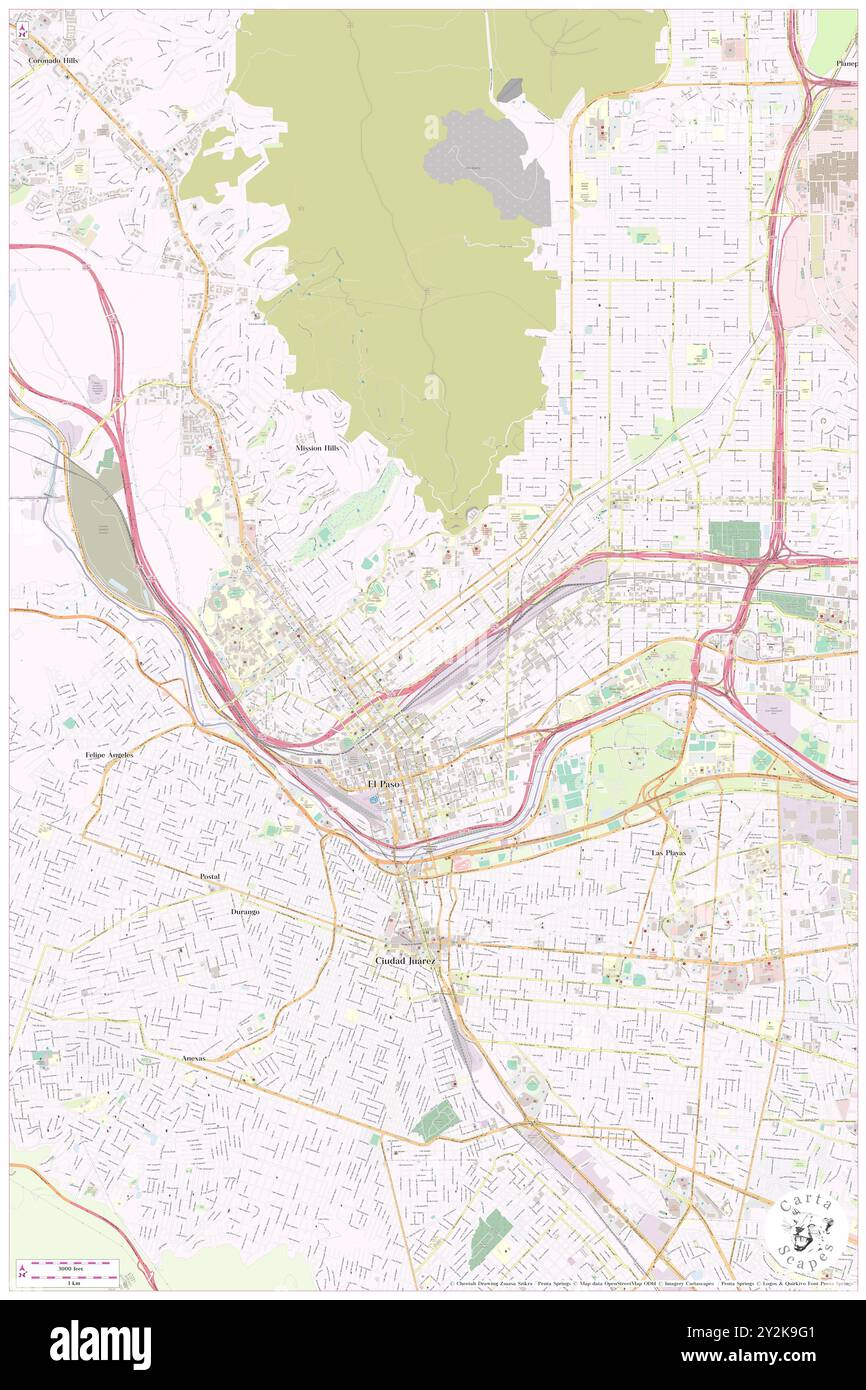 Virginia, El Paso County, Stati Uniti, Stati Uniti, Texas, N 31 46' 6'', S 106 28' 56''', MAP, Cartascapes Map pubblicata nel 2024. Esplora Cartascapes, una mappa che rivela i diversi paesaggi, culture ed ecosistemi della Terra. Viaggia attraverso il tempo e lo spazio, scoprendo l'interconnessione del passato, del presente e del futuro del nostro pianeta. Foto Stock