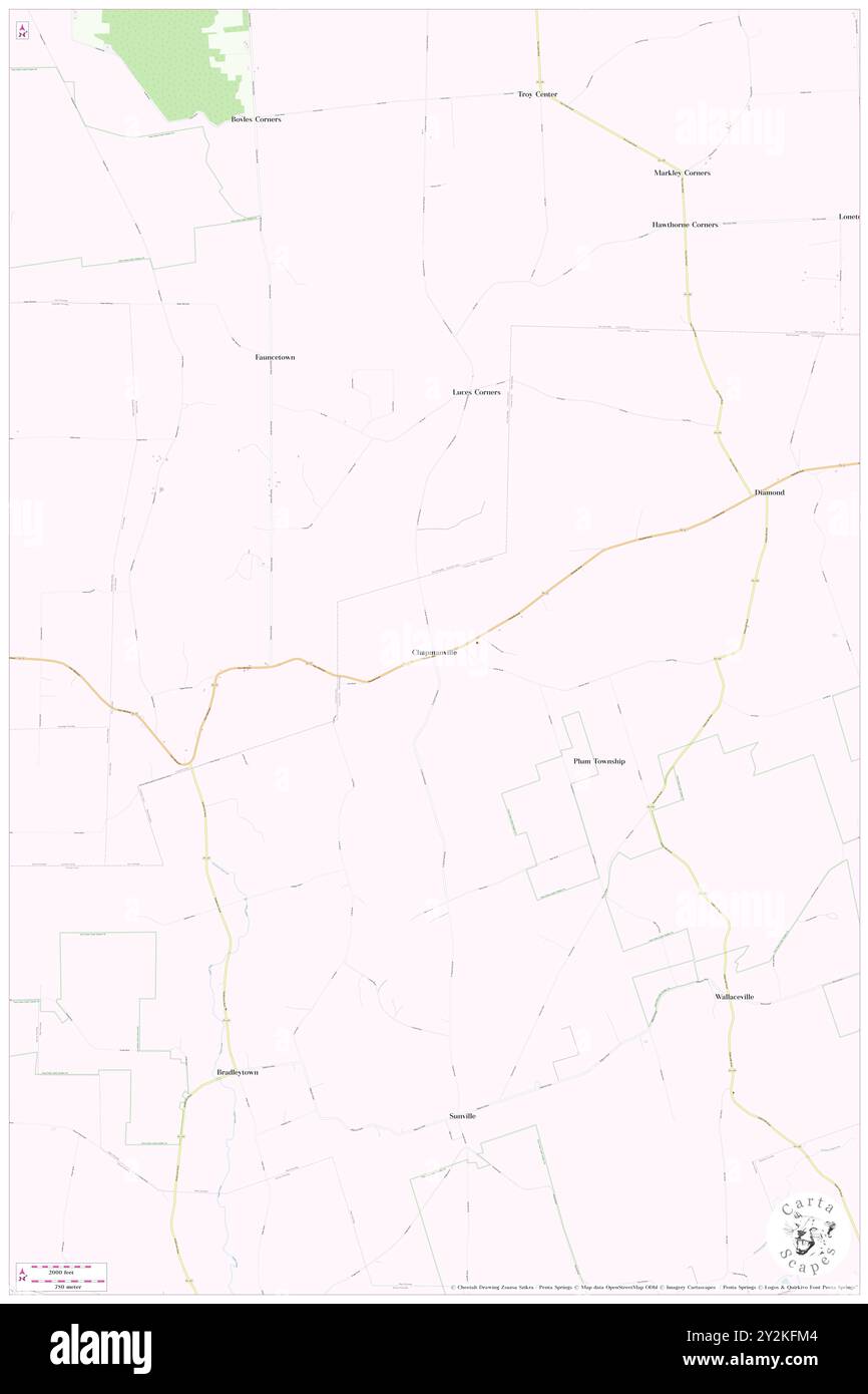 Chapmanville, contea di Venango, Stati Uniti, Stati Uniti, Pennsylvania, N 41 35' 35'', S 79 50' 17'', MAP, Cartascapes Map pubblicata nel 2024. Esplora Cartascapes, una mappa che rivela i diversi paesaggi, culture ed ecosistemi della Terra. Viaggia attraverso il tempo e lo spazio, scoprendo l'interconnessione del passato, del presente e del futuro del nostro pianeta. Foto Stock