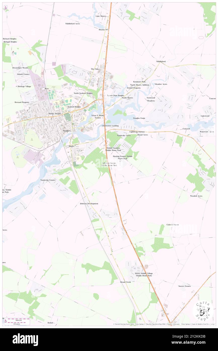 Lakeside Estates Mobile Home Park, Sussex County, Stati Uniti, Delaware, N 38 37' 44'', S 75 35' 29'', MAP, Cartascapes Map pubblicata nel 2024. Esplora Cartascapes, una mappa che rivela i diversi paesaggi, culture ed ecosistemi della Terra. Viaggia attraverso il tempo e lo spazio, scoprendo l'interconnessione del passato, del presente e del futuro del nostro pianeta. Foto Stock