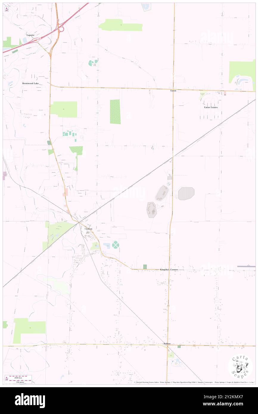 Grafton, Lorain County, Stati Uniti, Ohio, N 41 16' 21''', S 82 3' 16'', MAP, Cartascapes Map pubblicata nel 2024. Esplora Cartascapes, una mappa che rivela i diversi paesaggi, culture ed ecosistemi della Terra. Viaggia attraverso il tempo e lo spazio, scoprendo l'interconnessione del passato, del presente e del futuro del nostro pianeta. Foto Stock