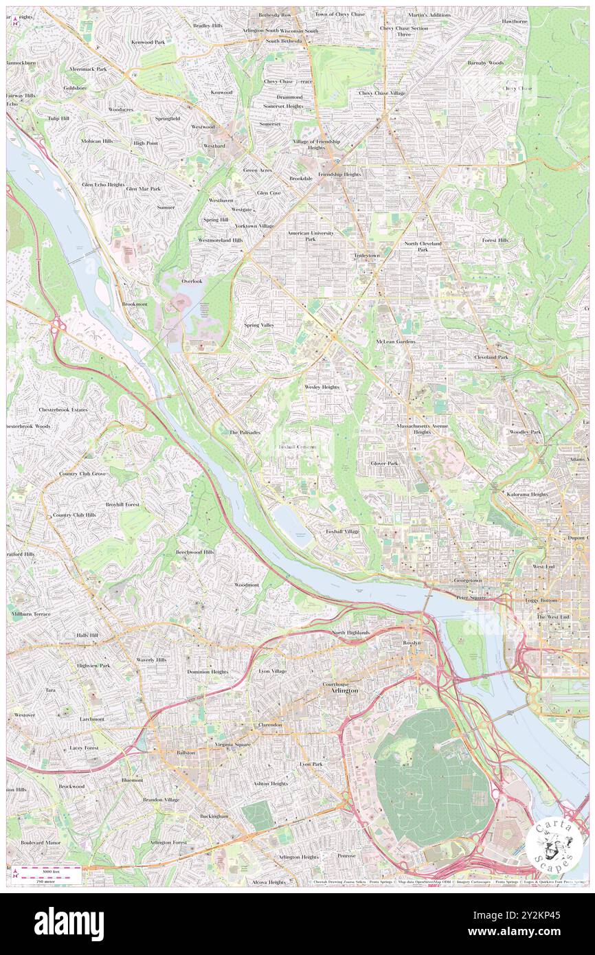 Foxhall Crescent, Contea di Washington, Stati Uniti, Stati Uniti, Washington, DC, N 38 55' 23'', S 77 5' 31'', MAP, Cartascapes Map pubblicata nel 2024. Esplora Cartascapes, una mappa che rivela i diversi paesaggi, culture ed ecosistemi della Terra. Viaggia attraverso il tempo e lo spazio, scoprendo l'interconnessione del passato, del presente e del futuro del nostro pianeta. Foto Stock