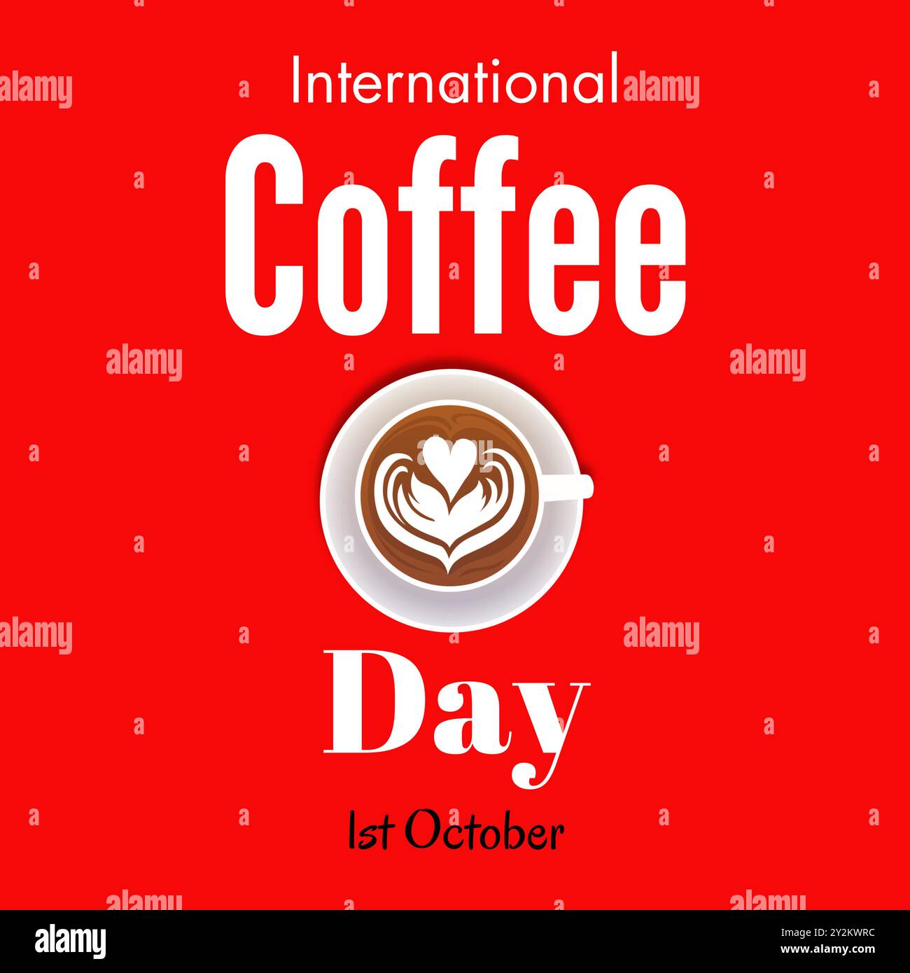 Importanza culturale del caffè nella giornata internazionale del caffè celebrazione globale del ricco patrimonio e dell'influenza sociale del caffè nella giornata mondiale del caffè, 1 Illustrazione Vettoriale