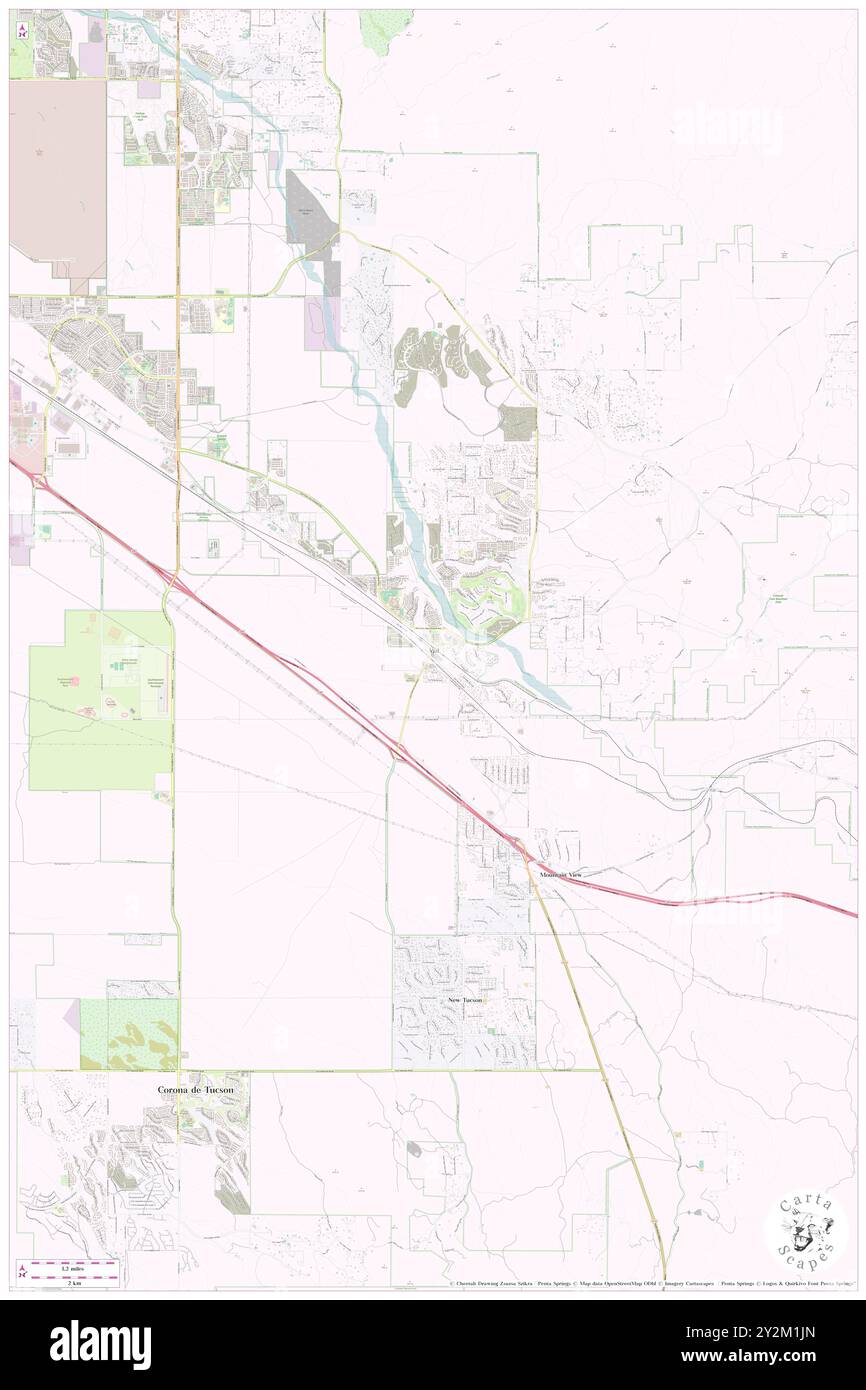 Vail, Pima County, Stati Uniti, Stati Uniti, Arizona, N 32 2' 52'', S 110 42' 43'', MAP, Cartascapes Map pubblicata nel 2024. Esplora Cartascapes, una mappa che rivela i diversi paesaggi, culture ed ecosistemi della Terra. Viaggia attraverso il tempo e lo spazio, scoprendo l'interconnessione del passato, del presente e del futuro del nostro pianeta. Foto Stock