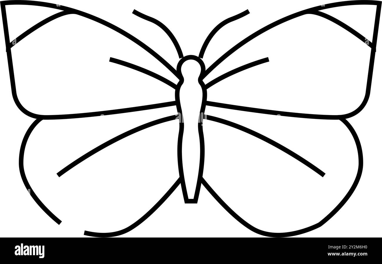 immagine vettoriale icona linea estiva bianco cavolo Illustrazione Vettoriale