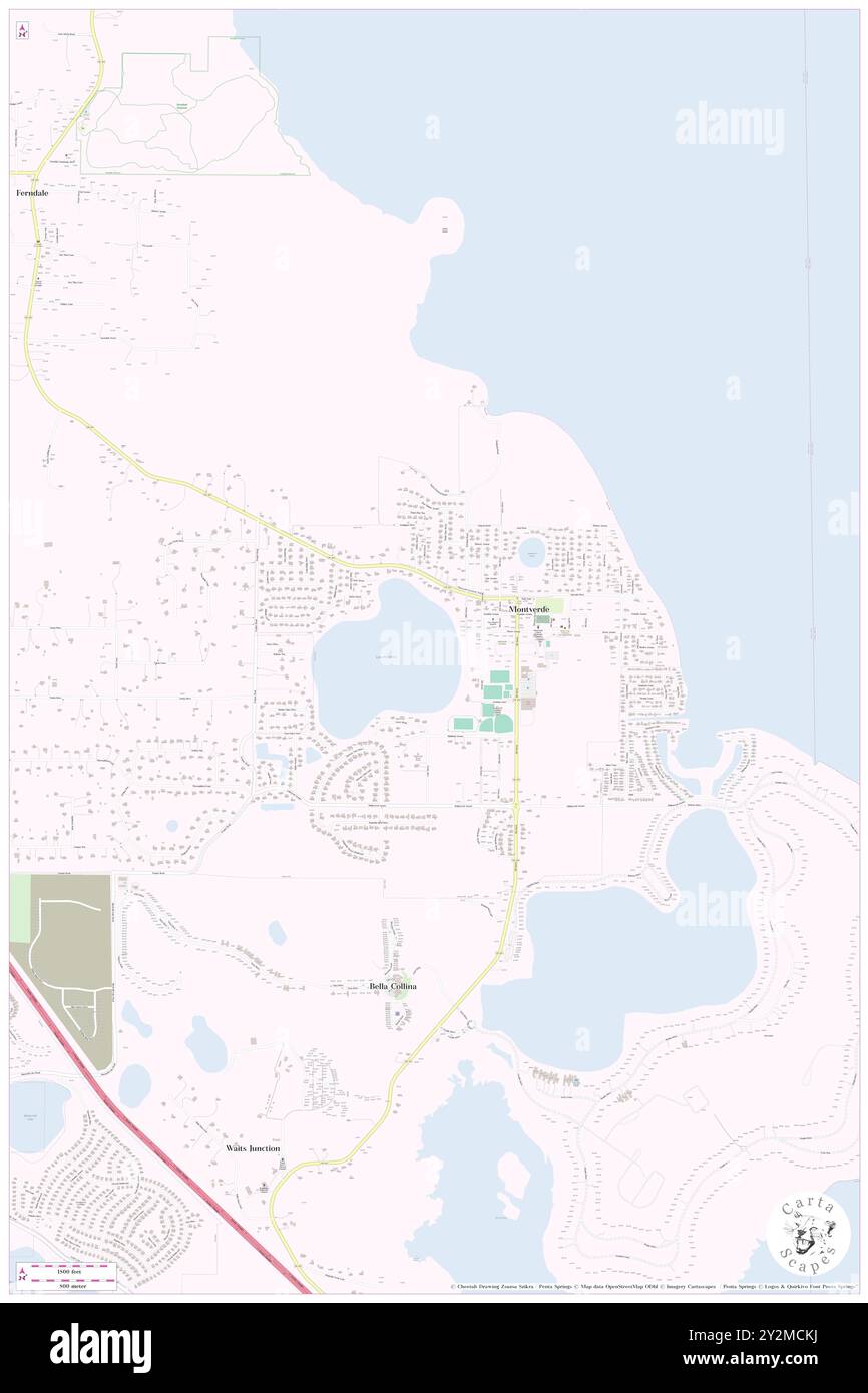 Montverde, Lake County, Stati Uniti, Stati Uniti, Florida, N 28 36' 1'', S 81 40' 26''', MAP, Cartascapes Map pubblicata nel 2024. Esplora Cartascapes, una mappa che rivela i diversi paesaggi, culture ed ecosistemi della Terra. Viaggia attraverso il tempo e lo spazio, scoprendo l'interconnessione del passato, del presente e del futuro del nostro pianeta. Foto Stock