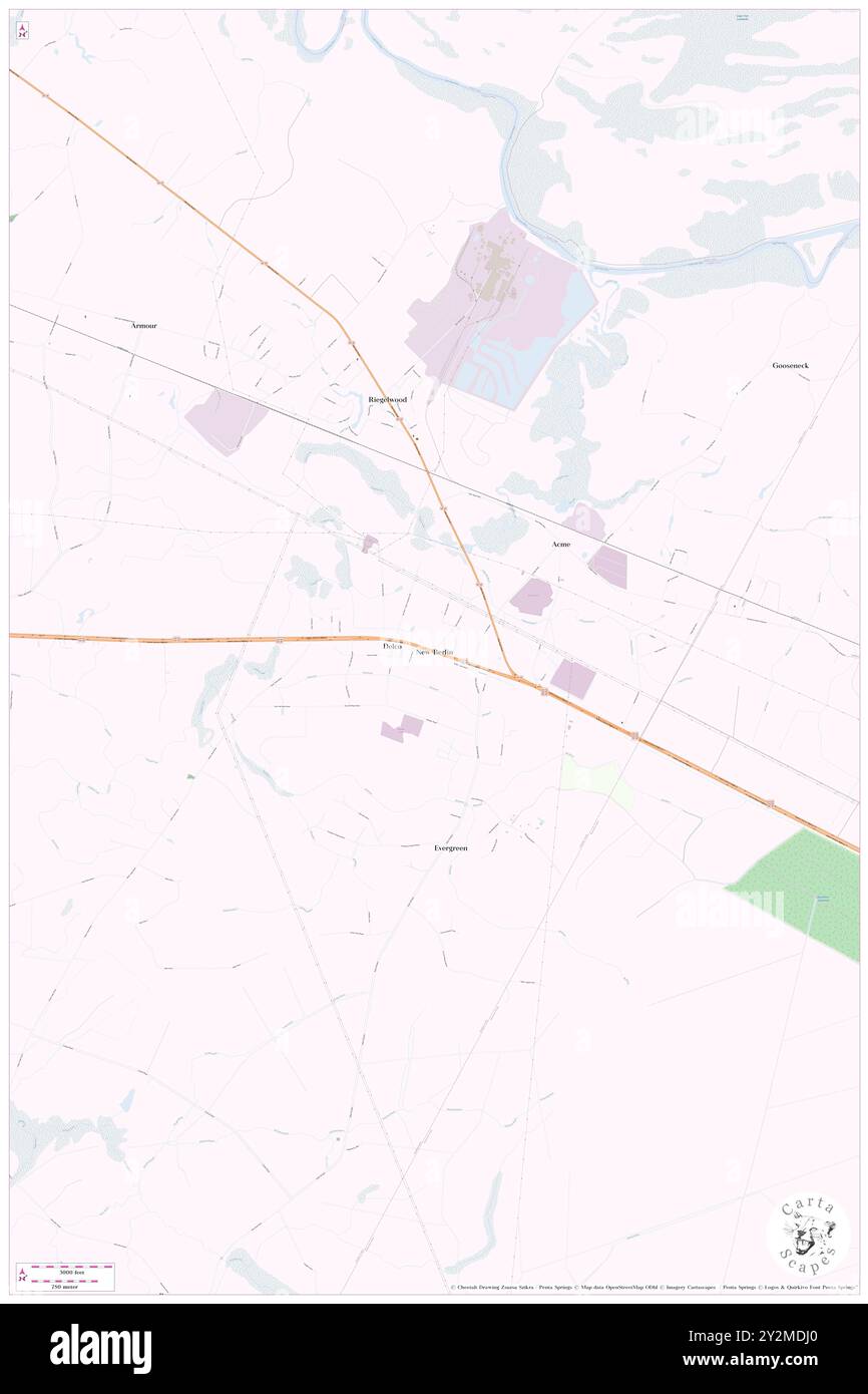 New Berlin, Columbus County, Stati Uniti, Stati Uniti, North Carolina, N 34 18' 54'', S 78 13' 10'', MAP, Cartascapes Map pubblicata nel 2024. Esplora Cartascapes, una mappa che rivela i diversi paesaggi, culture ed ecosistemi della Terra. Viaggia attraverso il tempo e lo spazio, scoprendo l'interconnessione del passato, del presente e del futuro del nostro pianeta. Foto Stock