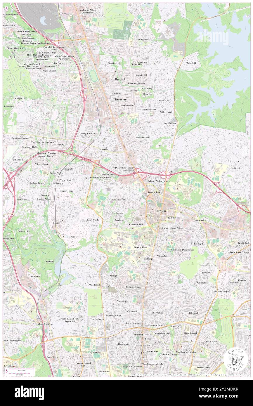 The Colony, Baltimore County, Stati Uniti, Stati Uniti, Maryland, N 39 24' 30'', S 76 36' 58'', MAP, Cartascapes Map pubblicata nel 2024. Esplora Cartascapes, una mappa che rivela i diversi paesaggi, culture ed ecosistemi della Terra. Viaggia attraverso il tempo e lo spazio, scoprendo l'interconnessione del passato, del presente e del futuro del nostro pianeta. Foto Stock