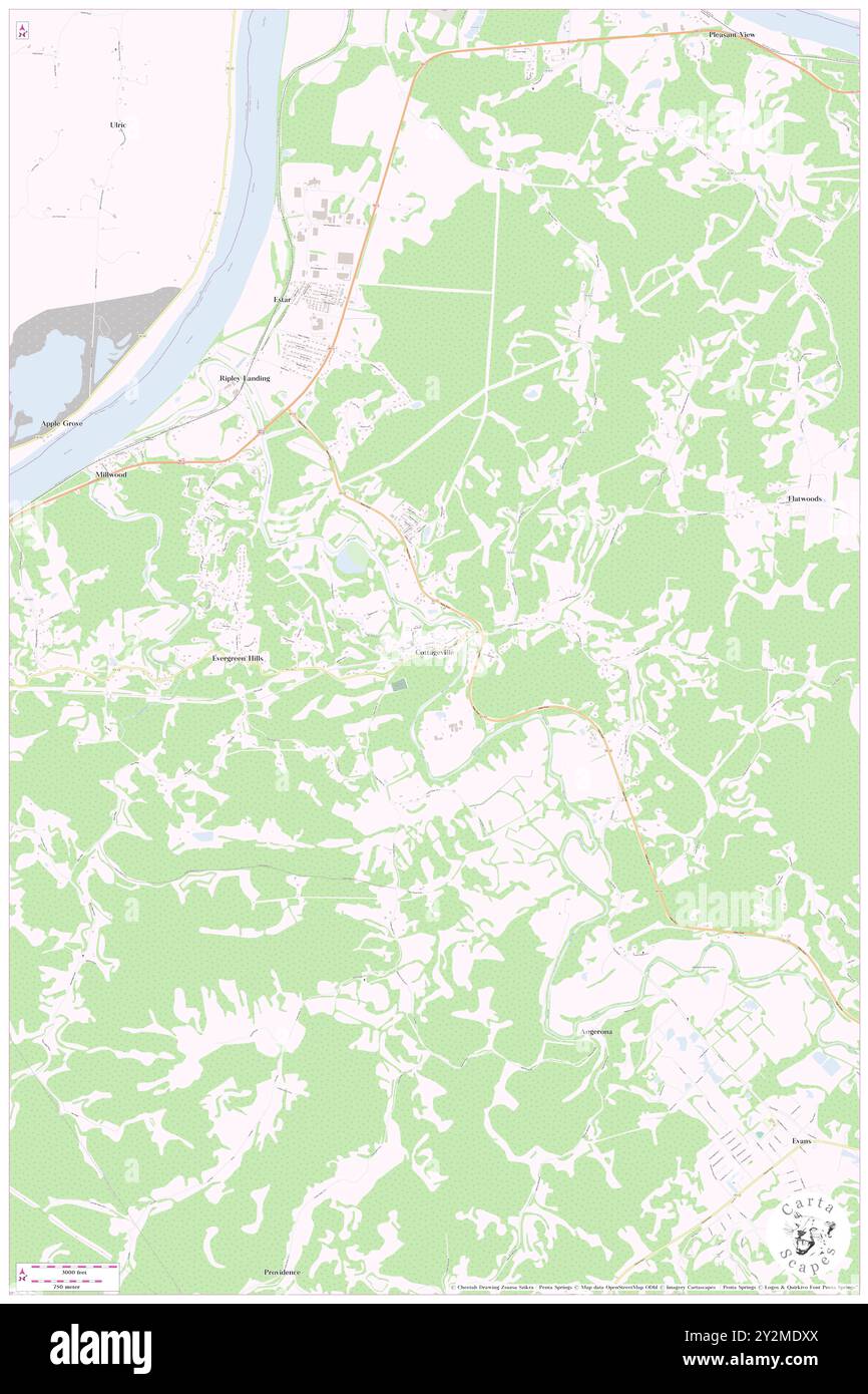 Cottageville, Jackson County, Stati Uniti, West Virginia, N 38 51' 56'', S 81 49' 24''', mappa, Cartascapes Map pubblicata nel 2024. Esplora Cartascapes, una mappa che rivela i diversi paesaggi, culture ed ecosistemi della Terra. Viaggia attraverso il tempo e lo spazio, scoprendo l'interconnessione del passato, del presente e del futuro del nostro pianeta. Foto Stock