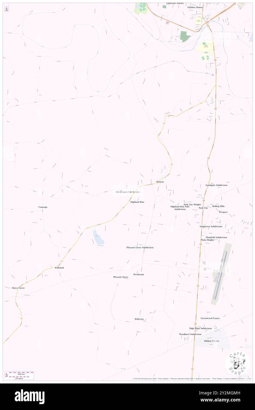 Hendersons Subdivision, contea di Lincoln, Stati Uniti, Stati Uniti, Tennessee, N 35 5' 14'', S 86 36' 5'', MAP, Cartascapes Map pubblicata nel 2024. Esplora Cartascapes, una mappa che rivela i diversi paesaggi, culture ed ecosistemi della Terra. Viaggia attraverso il tempo e lo spazio, scoprendo l'interconnessione del passato, del presente e del futuro del nostro pianeta. Foto Stock