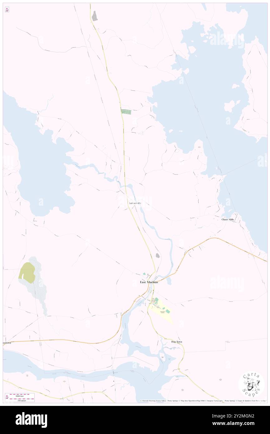 Jacksonville, Contea di Washington, Stati Uniti, Maine, N 44 45' 38'', S 67 23' 42'', MAP, Cartascapes Map pubblicata nel 2024. Esplora Cartascapes, una mappa che rivela i diversi paesaggi, culture ed ecosistemi della Terra. Viaggia attraverso il tempo e lo spazio, scoprendo l'interconnessione del passato, del presente e del futuro del nostro pianeta. Foto Stock