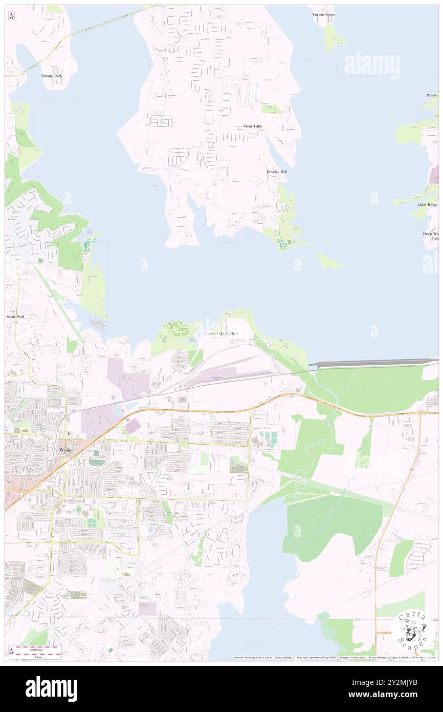 Lavon Lake Lodges, Collin County, Stati Uniti, Texas, N 33 2' 16'', S 96 30' 8'', MAP, Cartascapes Map pubblicata nel 2024. Esplora Cartascapes, una mappa che rivela i diversi paesaggi, culture ed ecosistemi della Terra. Viaggia attraverso il tempo e lo spazio, scoprendo l'interconnessione del passato, del presente e del futuro del nostro pianeta. Foto Stock