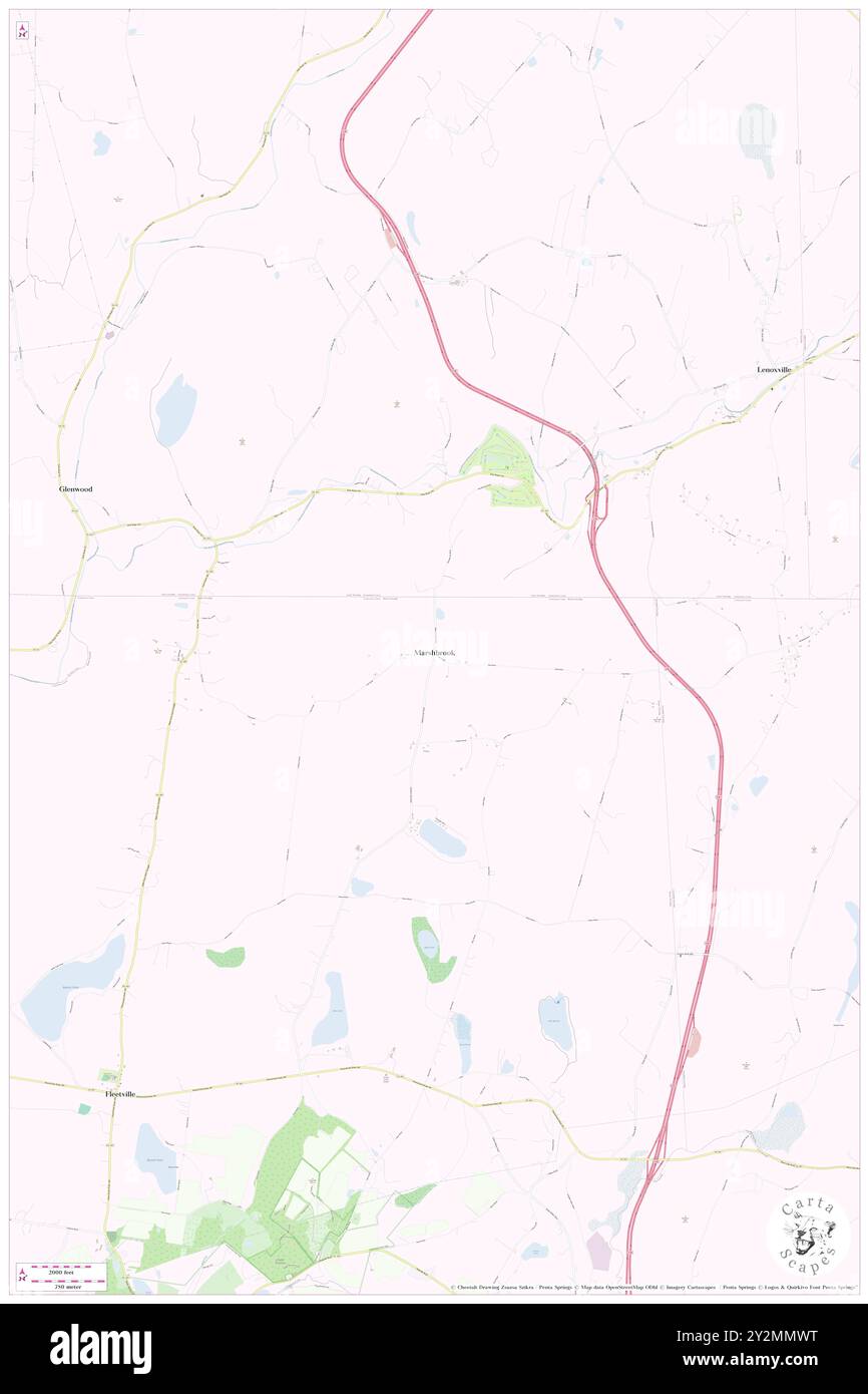 Marshbrook, contea di Lackawanna, Stati Uniti, Pennsylvania, N 41 38' 14'', S 75 40' 38''', MAP, Cartascapes Map pubblicata nel 2024. Esplora Cartascapes, una mappa che rivela i diversi paesaggi, culture ed ecosistemi della Terra. Viaggia attraverso il tempo e lo spazio, scoprendo l'interconnessione del passato, del presente e del futuro del nostro pianeta. Foto Stock